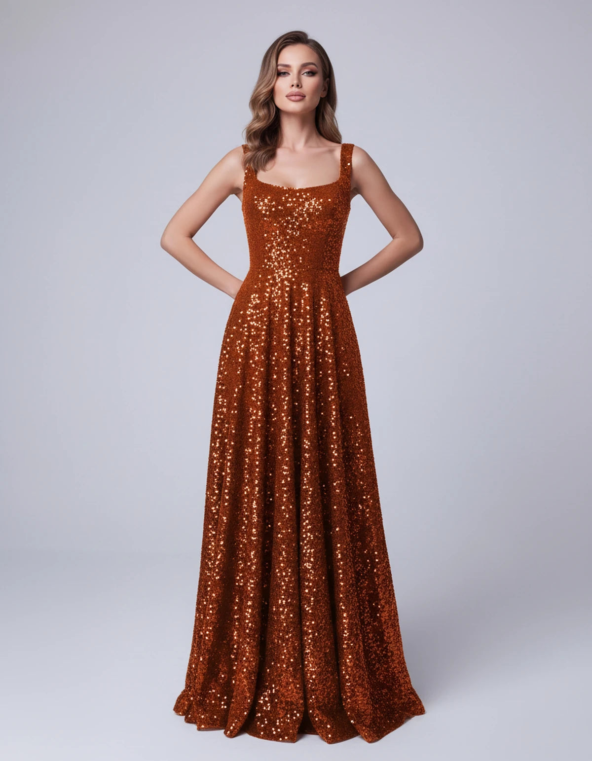Cerise Maxi Dress — Orange | SKU: SD-37869-orange-2,SD-37869-orange-4,SD-37869-orange-6,SD-37869-orange-8,SD-37869-orange-10,SD-37869-orange-12,SD-37869-orange-14,SD-37869-orange-16,SD-37869-orange-16W,SD-37869-orange-18W,SD-37869-orange-20W