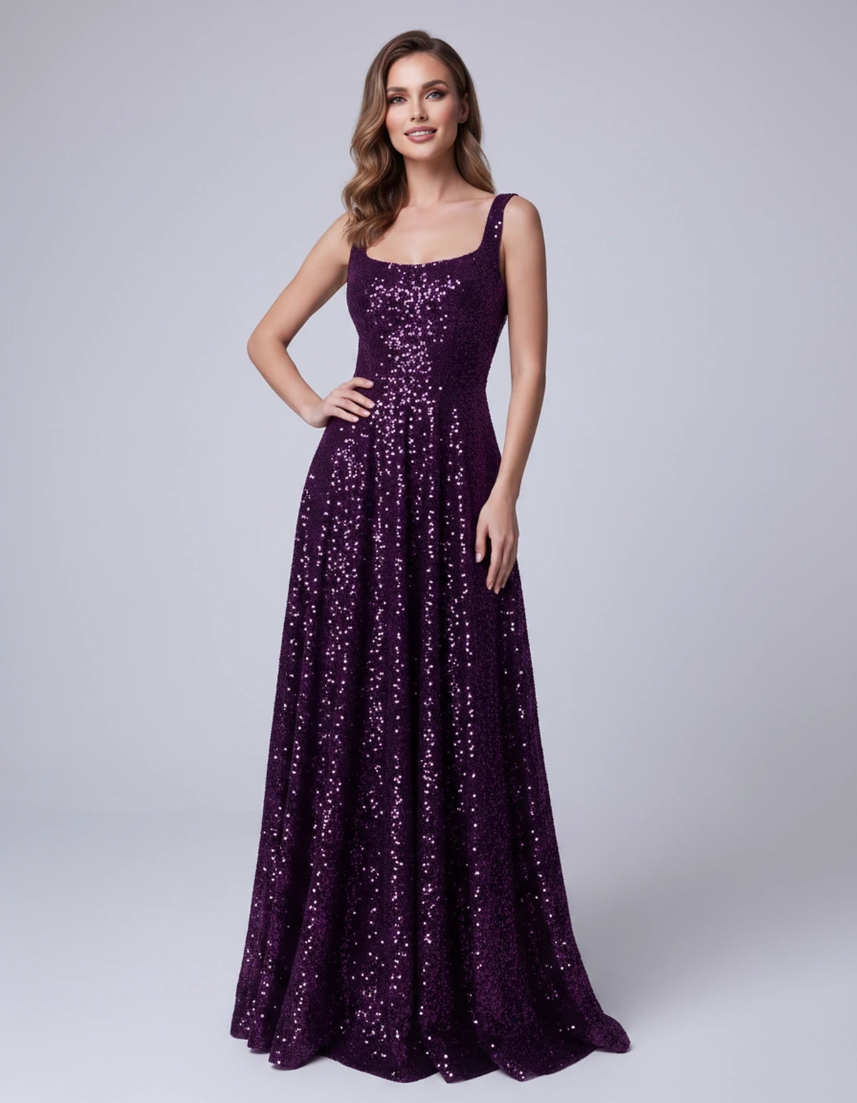 Cerise Maxi Dress — Plum | SKU: SD-37869-plum-2,SD-37869-plum-4,SD-37869-plum-6,SD-37869-plum-8,SD-37869-plum-10,SD-37869-plum-12,SD-37869-plum-14,SD-37869-plum-16,SD-37869-plum-16W,SD-37869-plum-18W,SD-37869-plum-20W