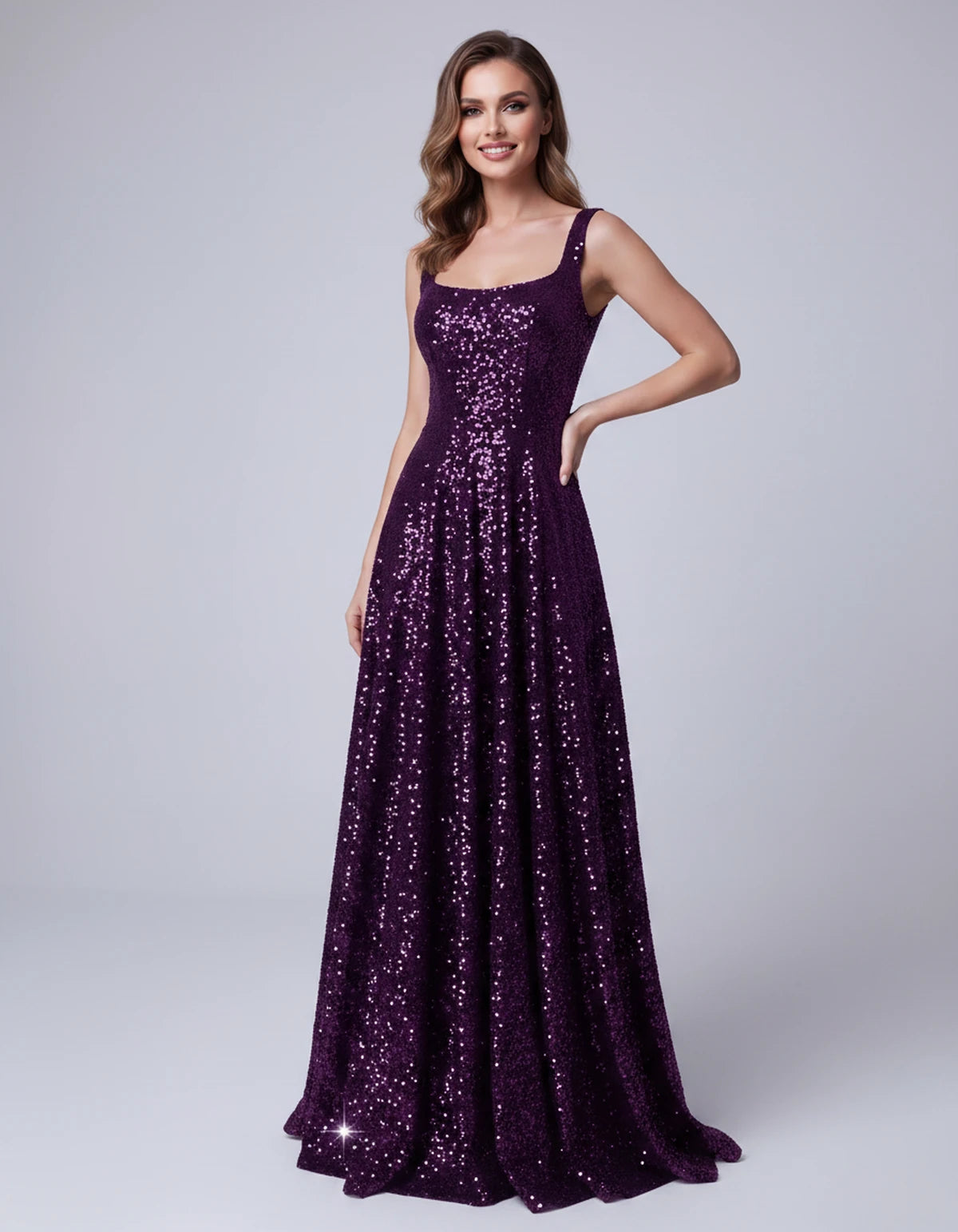 Cerise Maxi Dress — Plum | SKU: SD-37869-plum-2,SD-37869-plum-4,SD-37869-plum-6,SD-37869-plum-8,SD-37869-plum-10,SD-37869-plum-12,SD-37869-plum-14,SD-37869-plum-16,SD-37869-plum-16W,SD-37869-plum-18W,SD-37869-plum-20W