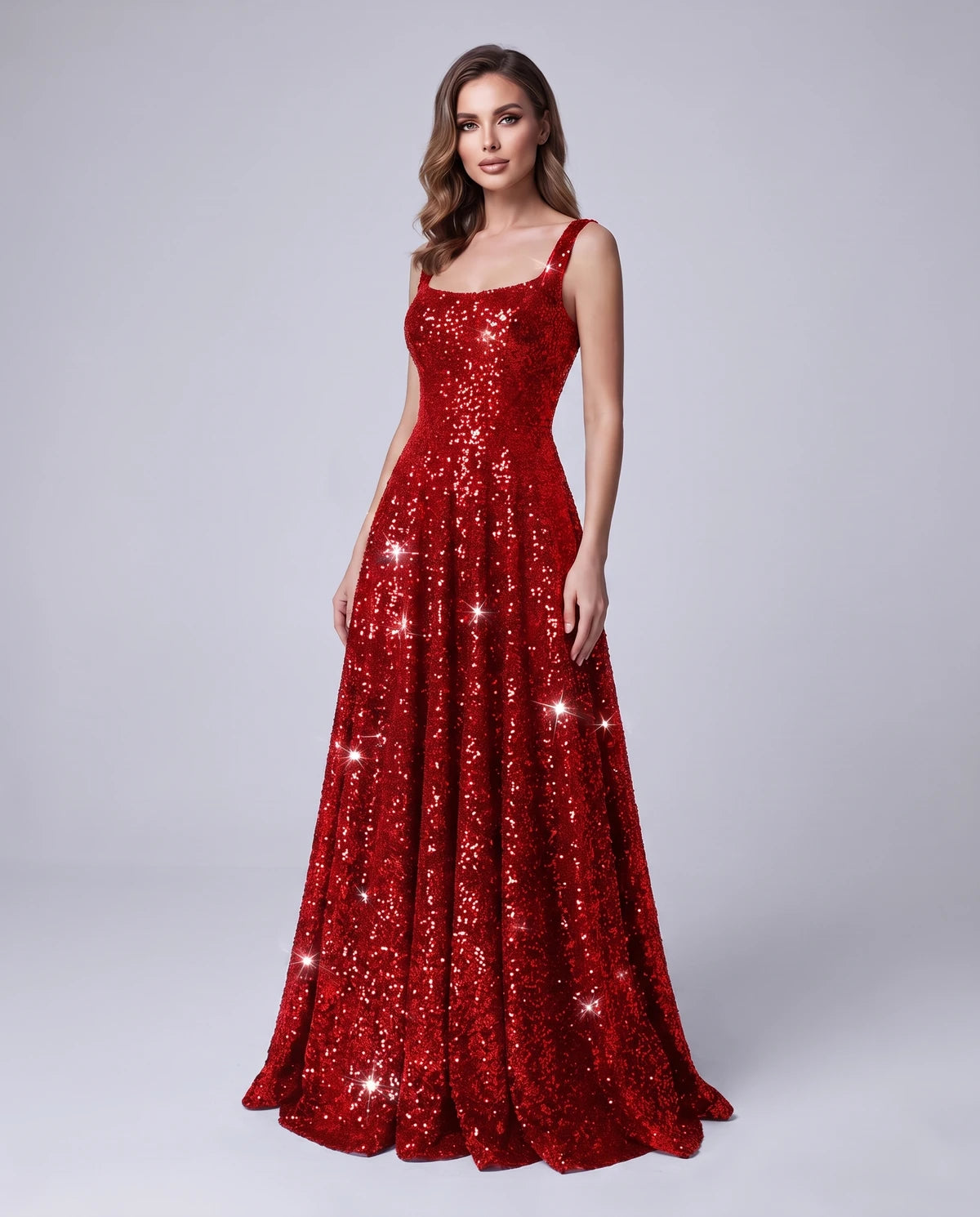 Cerise Maxi Dress — Red