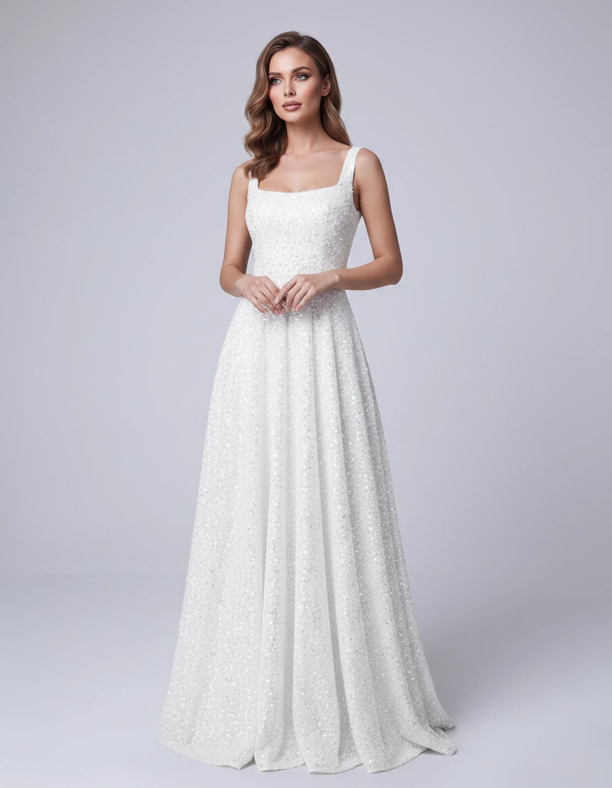 Cerise Maxi Dress — White | SKU: SD-37869-white-2,SD-37869-white-4,SD-37869-white-6,SD-37869-white-8,SD-37869-white-10,SD-37869-white-12,SD-37869-white-14,SD-37869-white-16,SD-37869-white-16W,SD-37869-white-18W,SD-37869-white-20W