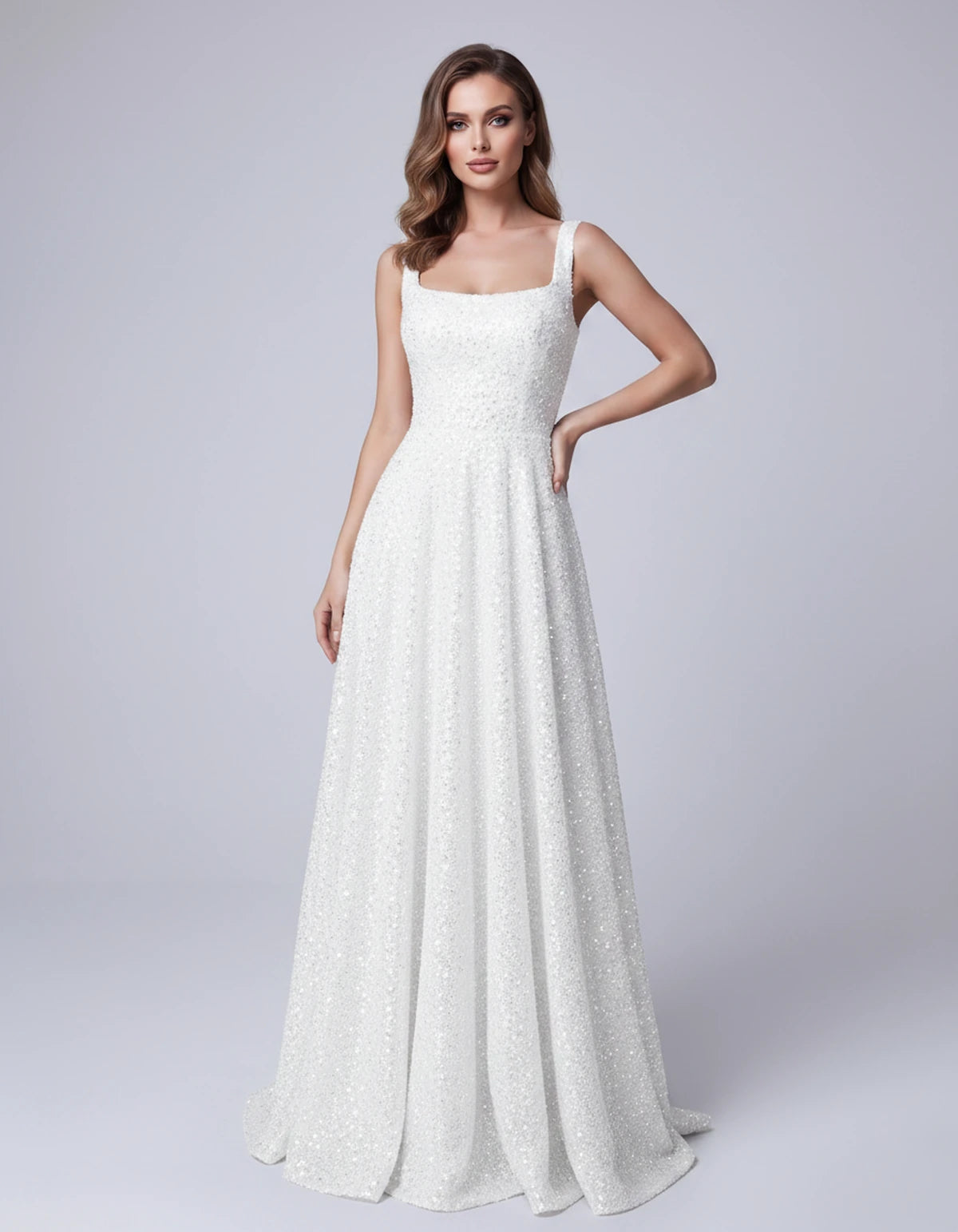 Cerise Maxi Dress — White | SKU: SD-37869-white-2,SD-37869-white-4,SD-37869-white-6,SD-37869-white-8,SD-37869-white-10,SD-37869-white-12,SD-37869-white-14,SD-37869-white-16,SD-37869-white-16W,SD-37869-white-18W,SD-37869-white-20W