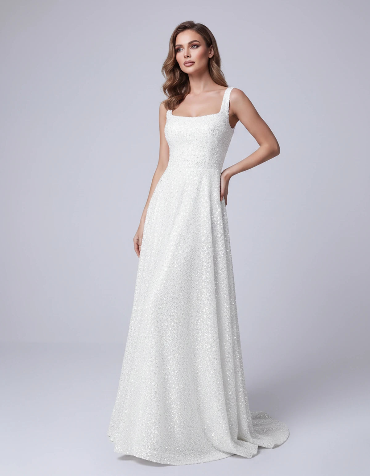 Cerise Maxi Dress — White | SKU: SD-37869-white-2,SD-37869-white-4,SD-37869-white-6,SD-37869-white-8,SD-37869-white-10,SD-37869-white-12,SD-37869-white-14,SD-37869-white-16,SD-37869-white-16W,SD-37869-white-18W,SD-37869-white-20W