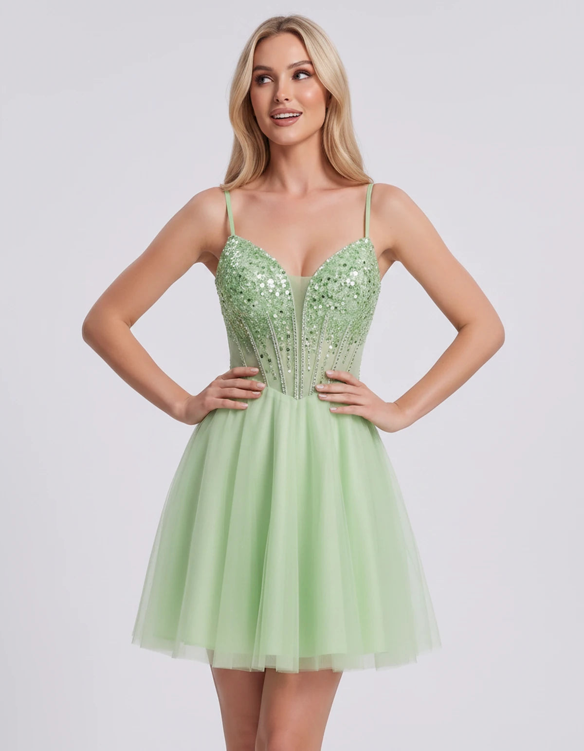 Charlise Mini Dress — Sage | SKU: SD-81155-sage-2,SD-81155-sage-4,SD-81155-sage-6,SD-81155-sage-8,SD-81155-sage-10,SD-81155-sage-12,SD-81155-sage-14,SD-81155-sage-16,SD-81155-sage-16W,SD-81155-sage-18W,SD-81155-sage-20W,SD-81155-sage-22W