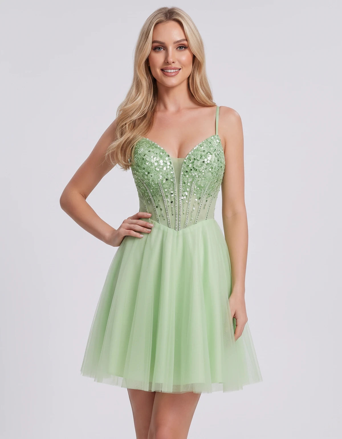 Charlise Mini Dress — Sage | SKU: SD-81155-sage-2,SD-81155-sage-4,SD-81155-sage-6,SD-81155-sage-8,SD-81155-sage-10,SD-81155-sage-12,SD-81155-sage-14,SD-81155-sage-16,SD-81155-sage-16W,SD-81155-sage-18W,SD-81155-sage-20W,SD-81155-sage-22W