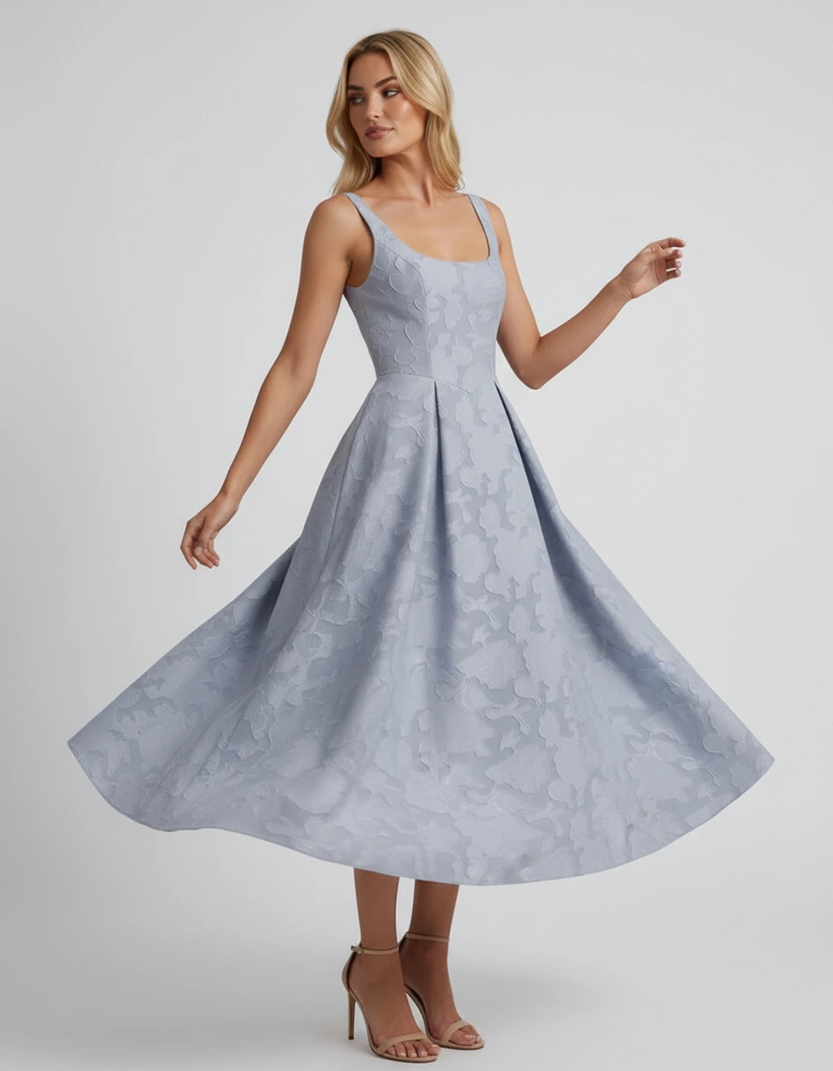 Charmaine Midi Dresses — Dusty Blue | SKU: SD-65596-dustyblue-2,SD-65596-dustyblue-4,SD-65596-dustyblue-6,SD-65596-dustyblue-8,SD-65596-dustyblue-10,SD-65596-dustyblue-12,SD-65596-dustyblue-14,SD-65596-dustyblue-16,SD-65596-dustyblue-16W,SD-65596-dustyblue-18W,SD-65596-dustyblue-20W,SD-65596-dustyblue-22W