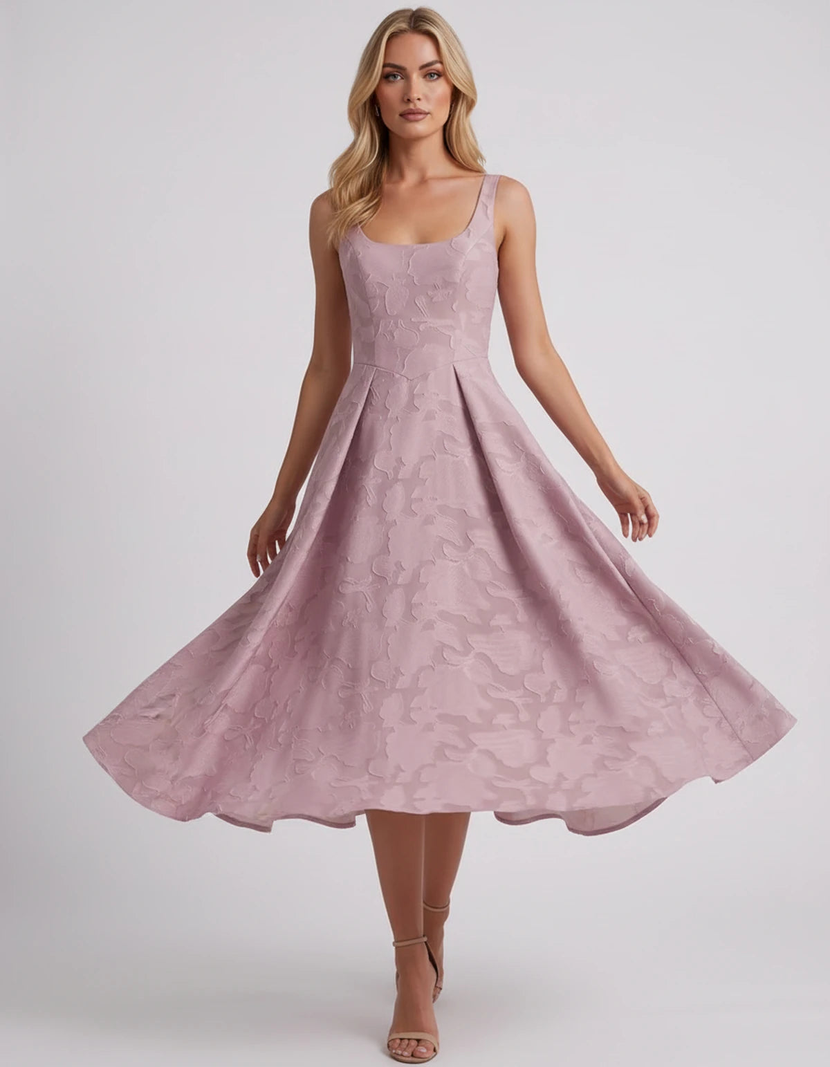 Charmaine Midi Dresses — Dusty Pink | SKU: SD-65596-dustypink-2,SD-65596-dustypink-4,SD-65596-dustypink-6,SD-65596-dustypink-8,SD-65596-dustypink-10,SD-65596-dustypink-12,SD-65596-dustypink-14,SD-65596-dustypink-16,SD-65596-dustypink-16W,SD-65596-dustypink-18W,SD-65596-dustypink-20W,SD-65596-dustypink-22W