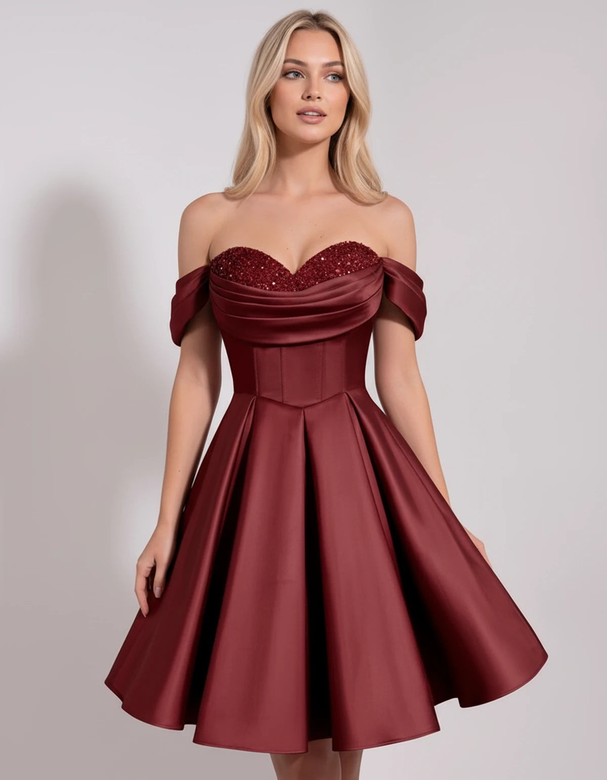 Chiara Mini Dress — Burgundy | SKU: SD-91927-burgundy-2,SD-91927-burgundy-4,SD-91927-burgundy-6,SD-91927-burgundy-8,SD-91927-burgundy-10,SD-91927-burgundy-12,SD-91927-burgundy-14,SD-91927-burgundy-16,SD-91927-burgundy-16W,SD-91927-burgundy-18W,SD-91927-burgundy-20W,SD-91927-burgundy-22W