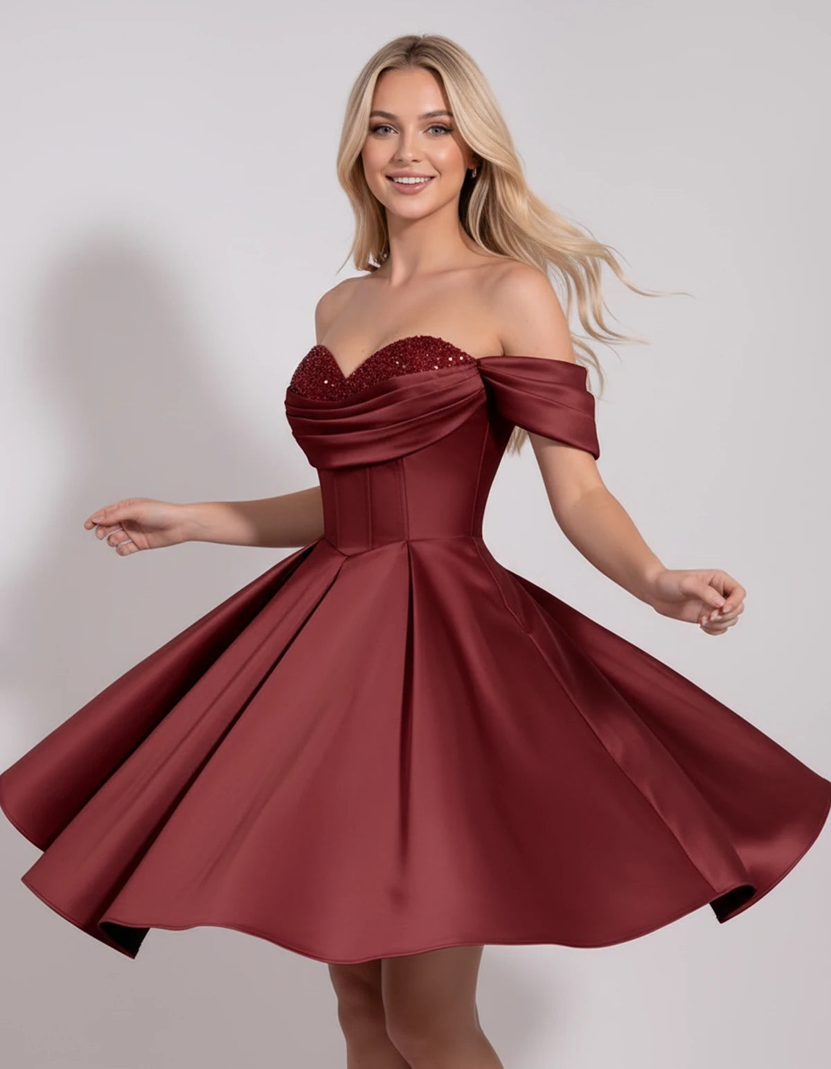 Chiara Mini Dress — Burgundy | SKU: SD-91927-burgundy-2,SD-91927-burgundy-4,SD-91927-burgundy-6,SD-91927-burgundy-8,SD-91927-burgundy-10,SD-91927-burgundy-12,SD-91927-burgundy-14,SD-91927-burgundy-16,SD-91927-burgundy-16W,SD-91927-burgundy-18W,SD-91927-burgundy-20W,SD-91927-burgundy-22W