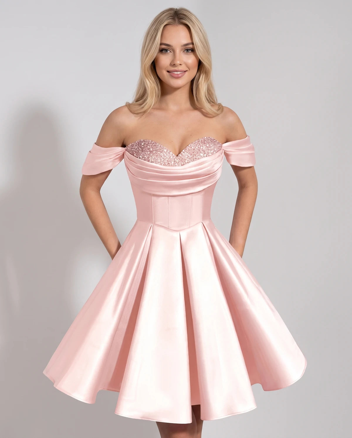 Chiara Mini Dress — Pink
