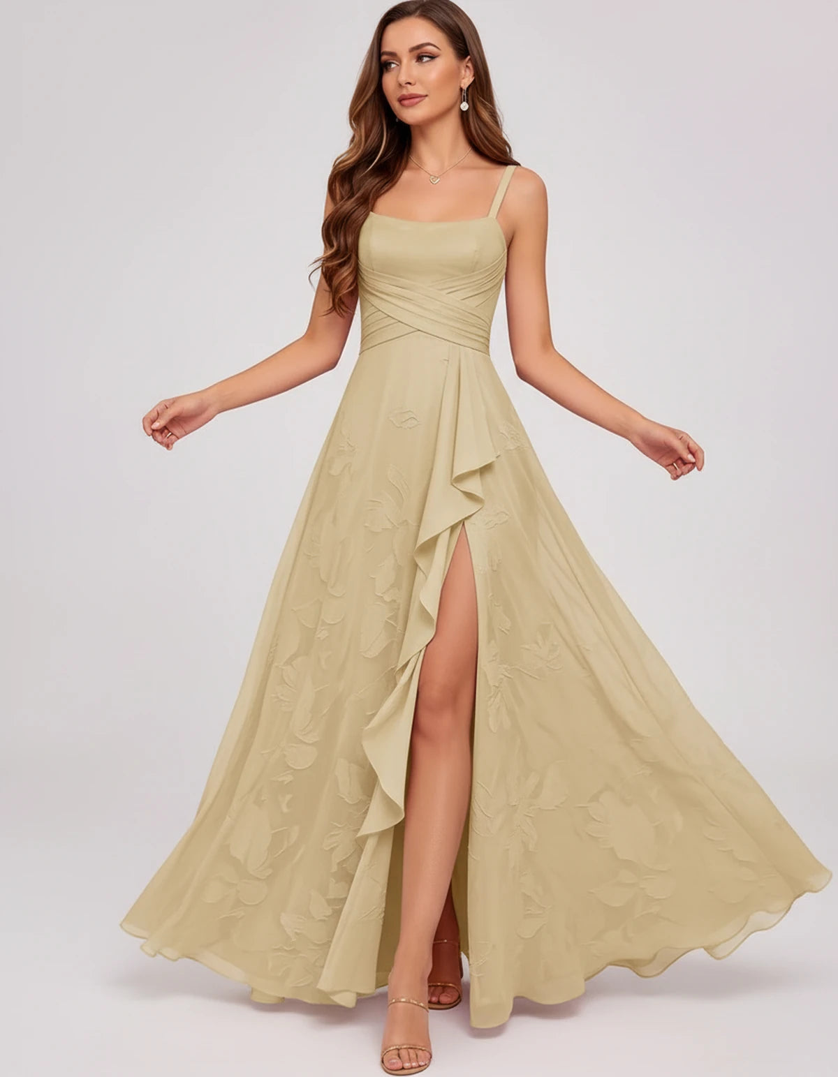 Citrine Maxi Dress — Champagne | SKU: SD-83106-champagne-2,SD-83106-champagne-4,SD-83106-champagne-6,SD-83106-champagne-8,SD-83106-champagne-10,SD-83106-champagne-12,SD-83106-champagne-14,SD-83106-champagne-16,SD-83106-champagne-16W,SD-83106-champagne-18W,SD-83106-champagne-20W,SD-83106-champagne-22W
