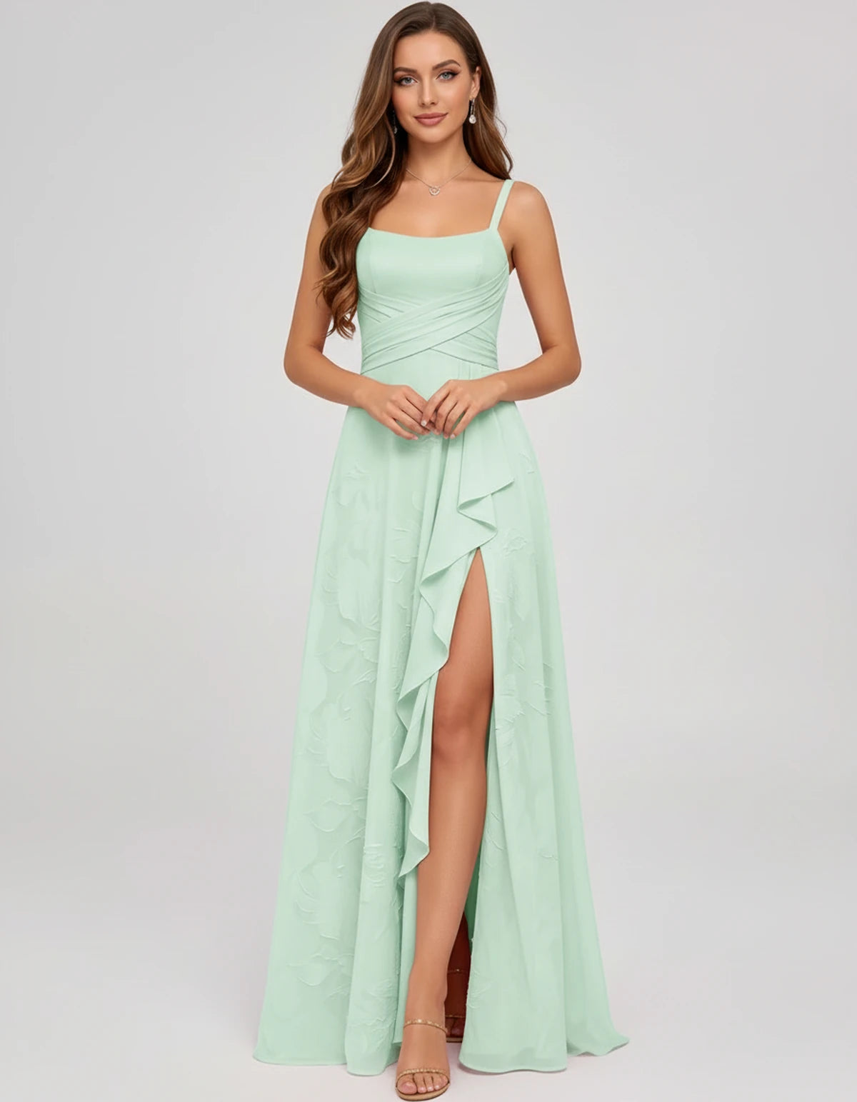 Citrine Maxi Dress — Mint | SKU: SD-83106-mint-2,SD-83106-mint-4,SD-83106-mint-6,SD-83106-mint-8,SD-83106-mint-10,SD-83106-mint-12,SD-83106-mint-14,SD-83106-mint-16,SD-83106-mint-16W,SD-83106-mint-18W,SD-83106-mint-20W,SD-83106-mint-22W