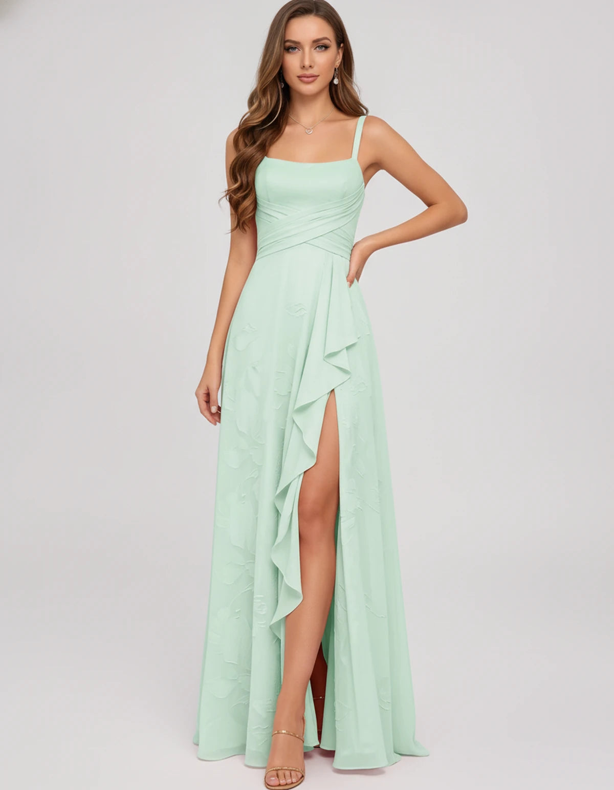 Citrine Maxi Dress — Mint | SKU: SD-83106-mint-2,SD-83106-mint-4,SD-83106-mint-6,SD-83106-mint-8,SD-83106-mint-10,SD-83106-mint-12,SD-83106-mint-14,SD-83106-mint-16,SD-83106-mint-16W,SD-83106-mint-18W,SD-83106-mint-20W,SD-83106-mint-22W