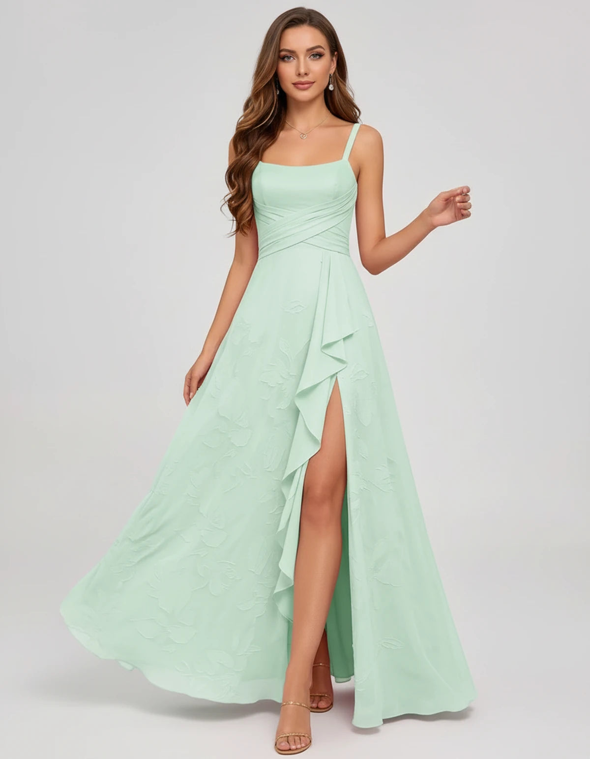 Citrine Maxi Dress — Mint | SKU: SD-83106-mint-2,SD-83106-mint-4,SD-83106-mint-6,SD-83106-mint-8,SD-83106-mint-10,SD-83106-mint-12,SD-83106-mint-14,SD-83106-mint-16,SD-83106-mint-16W,SD-83106-mint-18W,SD-83106-mint-20W,SD-83106-mint-22W