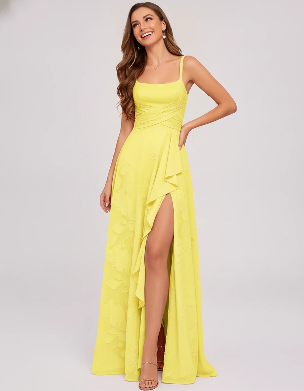 Citrine Maxi Dress — Yellow | SKU: SD-83106-yellow-2,SD-83106-yellow-4,SD-83106-yellow-6,SD-83106-yellow-8,SD-83106-yellow-10,SD-83106-yellow-12,SD-83106-yellow-14,SD-83106-yellow-16,SD-83106-yellow-16W,SD-83106-yellow-18W,SD-83106-yellow-20W,SD-83106-yellow-22W