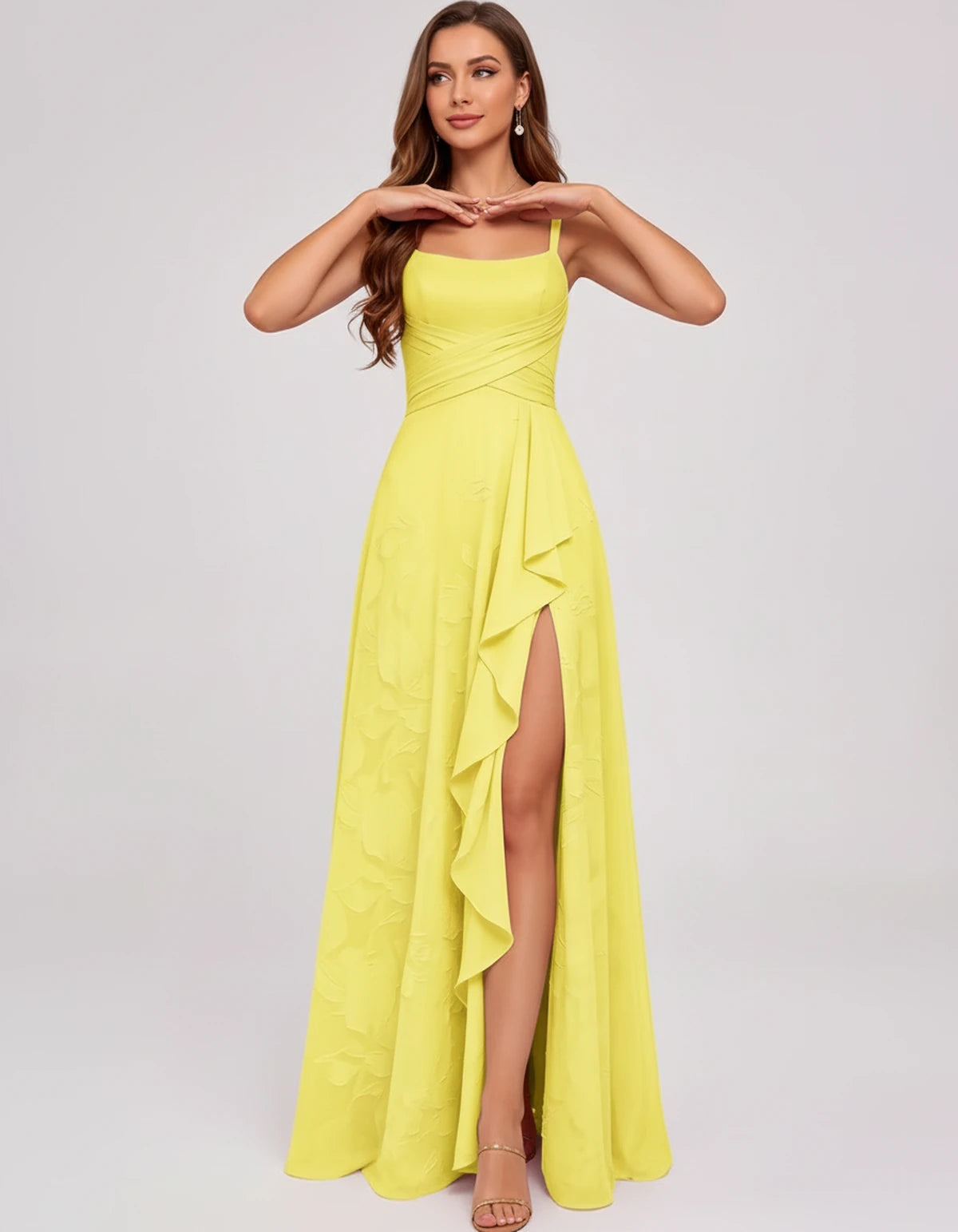 Citrine Maxi Dress — Yellow | SKU: SD-83106-yellow-2,SD-83106-yellow-4,SD-83106-yellow-6,SD-83106-yellow-8,SD-83106-yellow-10,SD-83106-yellow-12,SD-83106-yellow-14,SD-83106-yellow-16,SD-83106-yellow-16W,SD-83106-yellow-18W,SD-83106-yellow-20W,SD-83106-yellow-22W