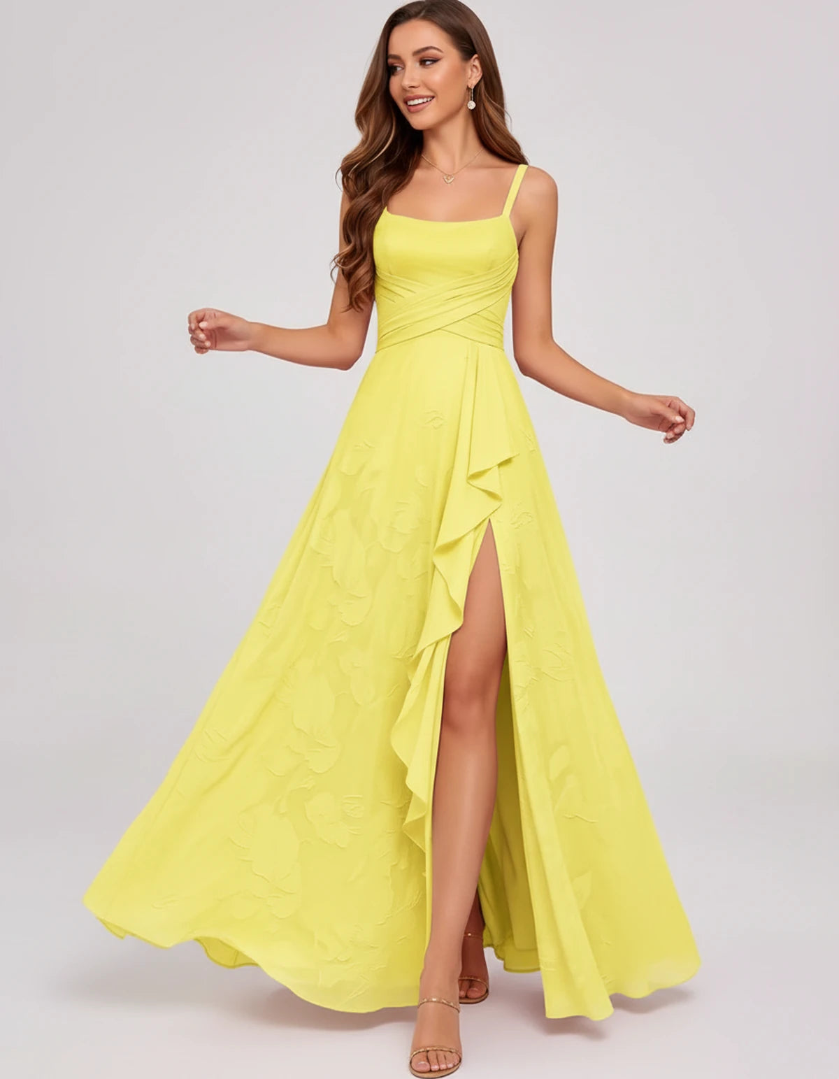 Citrine Maxi Dress — Yellow | SKU: SD-83106-yellow-2,SD-83106-yellow-4,SD-83106-yellow-6,SD-83106-yellow-8,SD-83106-yellow-10,SD-83106-yellow-12,SD-83106-yellow-14,SD-83106-yellow-16,SD-83106-yellow-16W,SD-83106-yellow-18W,SD-83106-yellow-20W,SD-83106-yellow-22W