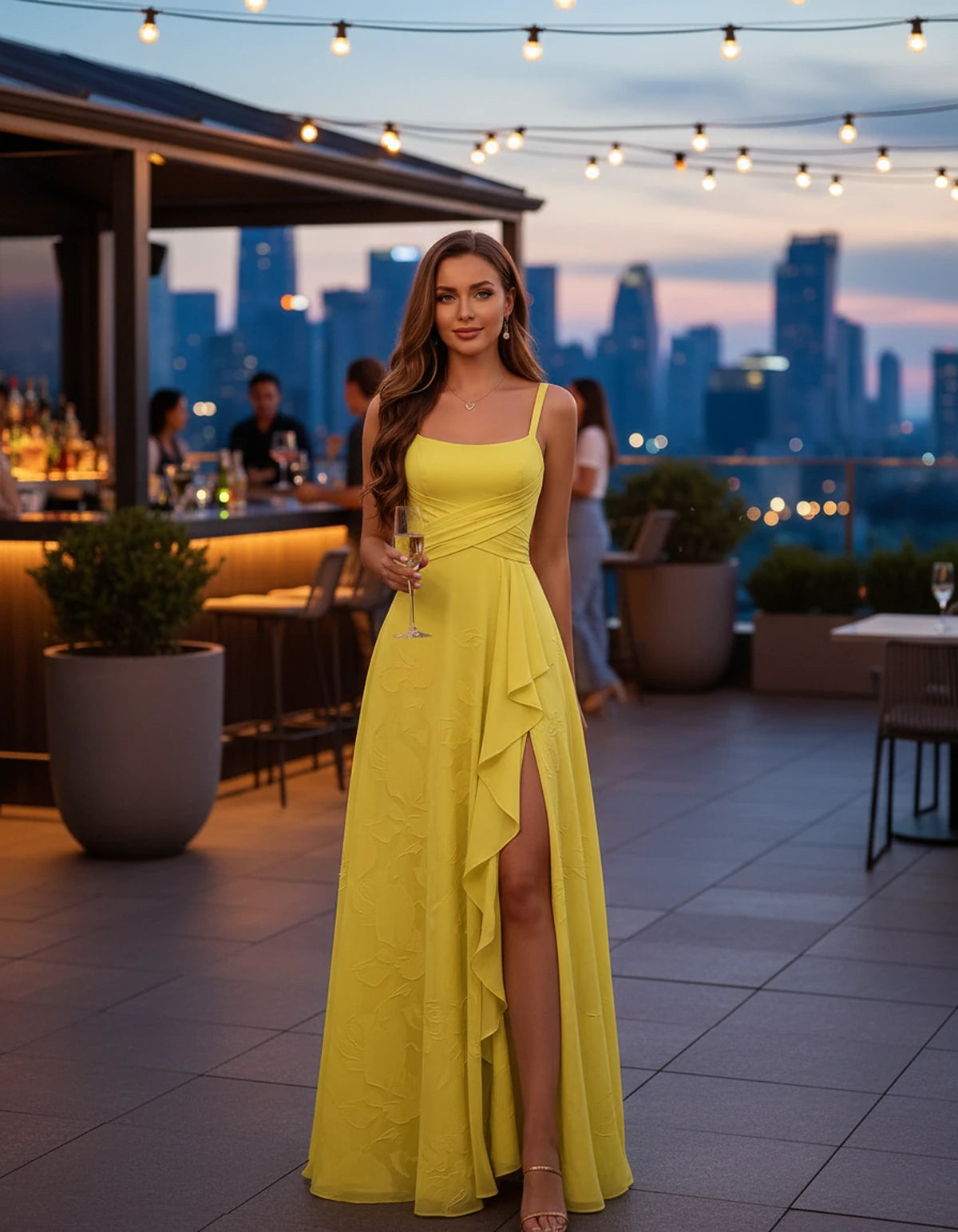Citrine Maxi Dress — Yellow | SKU: SD-83106-yellow-2,SD-83106-yellow-4,SD-83106-yellow-6,SD-83106-yellow-8,SD-83106-yellow-10,SD-83106-yellow-12,SD-83106-yellow-14,SD-83106-yellow-16,SD-83106-yellow-16W,SD-83106-yellow-18W,SD-83106-yellow-20W,SD-83106-yellow-22W