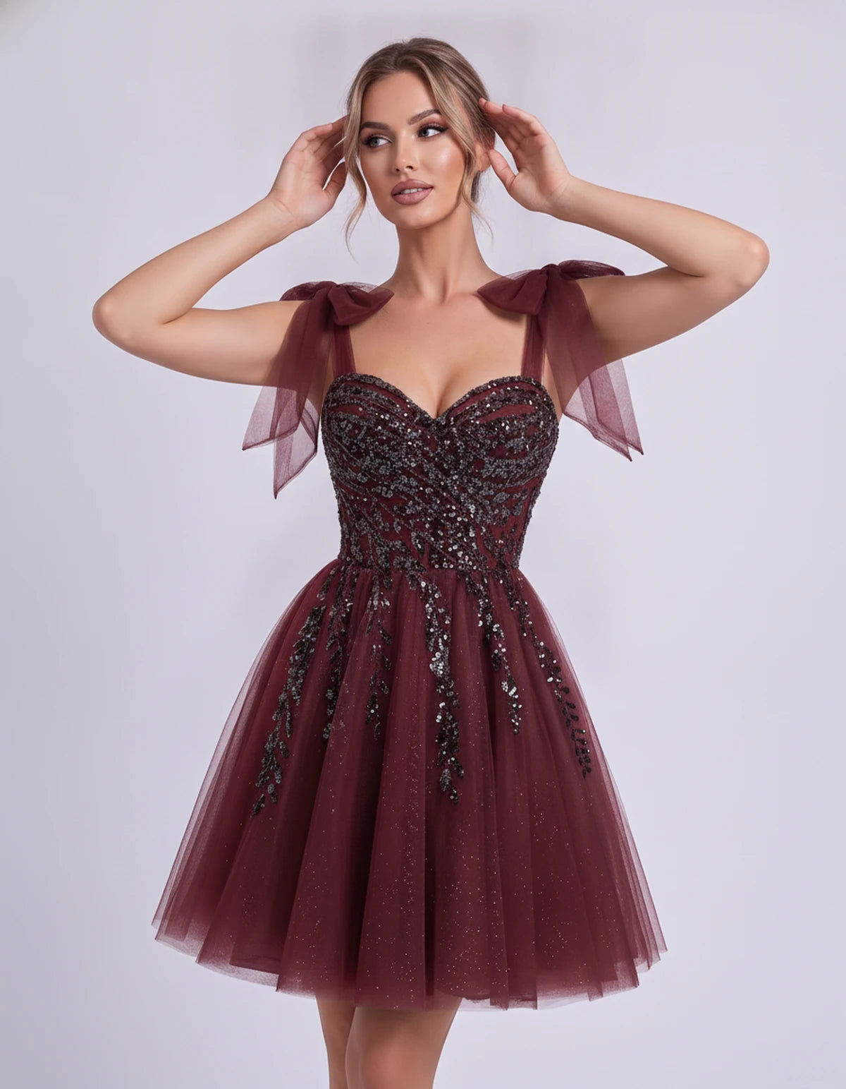 Coralie Midi Dresses — Burgundy | SKU: SD-67209-burgundy-2,SD-67209-burgundy-4,SD-67209-burgundy-6,SD-67209-burgundy-8,SD-67209-burgundy-10,SD-67209-burgundy-12,SD-67209-burgundy-14,SD-67209-burgundy-14W,SD-67209-burgundy-16,SD-67209-burgundy-16W,SD-67209-burgundy-18W,SD-67209-burgundy-20W
