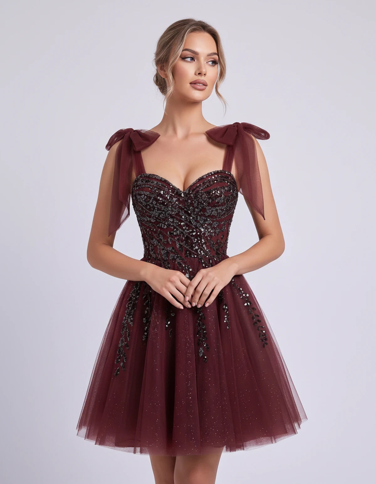 Coralie Midi Dresses — Burgundy | SKU: SD-67209-burgundy-2,SD-67209-burgundy-4,SD-67209-burgundy-6,SD-67209-burgundy-8,SD-67209-burgundy-10,SD-67209-burgundy-12,SD-67209-burgundy-14,SD-67209-burgundy-14W,SD-67209-burgundy-16,SD-67209-burgundy-16W,SD-67209-burgundy-18W,SD-67209-burgundy-20W