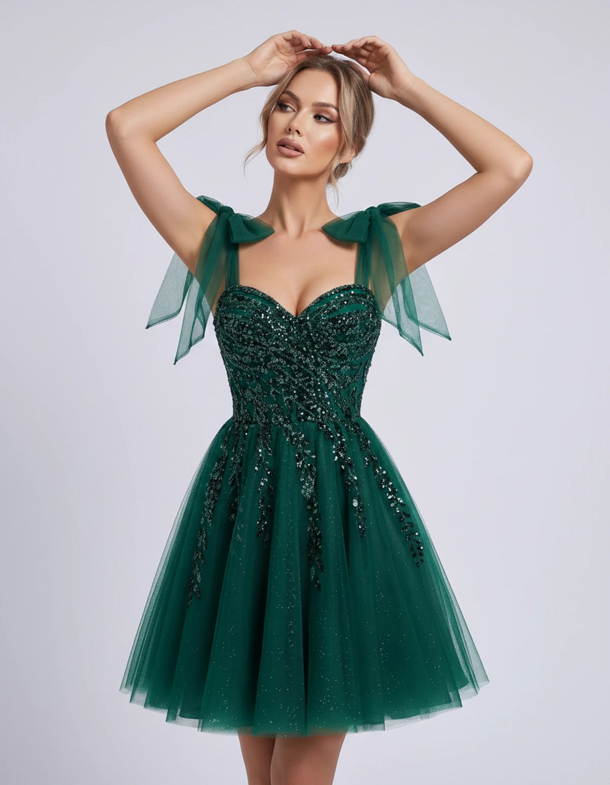 Coralie Midi Dresses — Emerald Green | SKU: SD-67209-emeraldgreen-2,SD-67209-emeraldgreen-4,SD-67209-emeraldgreen-6,SD-67209-emeraldgreen-8,SD-67209-emeraldgreen-10,SD-67209-emeraldgreen-12,SD-67209-emeraldgreen-14,SD-67209-emeraldgreen-14W,SD-67209-emeraldgreen-16,SD-67209-emeraldgreen-16W,SD-67209-emeraldgreen-18W,SD-67209-emeraldgreen-20W