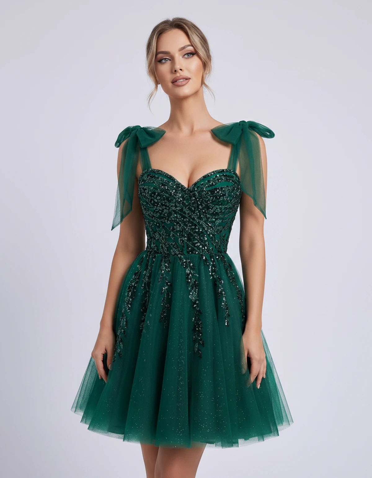 Coralie Midi Dresses — Emerald Green | SKU: SD-67209-emeraldgreen-2,SD-67209-emeraldgreen-4,SD-67209-emeraldgreen-6,SD-67209-emeraldgreen-8,SD-67209-emeraldgreen-10,SD-67209-emeraldgreen-12,SD-67209-emeraldgreen-14,SD-67209-emeraldgreen-14W,SD-67209-emeraldgreen-16,SD-67209-emeraldgreen-16W,SD-67209-emeraldgreen-18W,SD-67209-emeraldgreen-20W