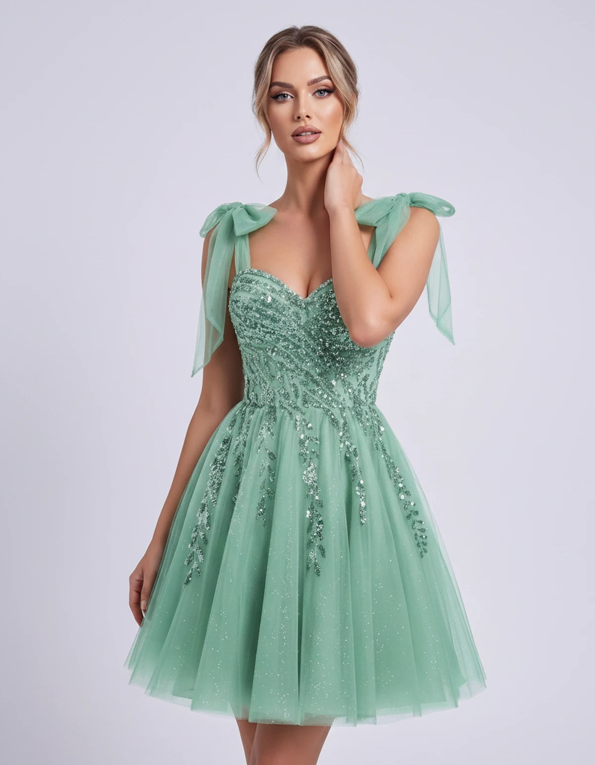 Coralie Midi Dresses — Eucalyptus | SKU: SD-67209-eucalyptus-2,SD-67209-eucalyptus-4,SD-67209-eucalyptus-6,SD-67209-eucalyptus-8,SD-67209-eucalyptus-10,SD-67209-eucalyptus-12,SD-67209-eucalyptus-14,SD-67209-eucalyptus-14W,SD-67209-eucalyptus-16,SD-67209-eucalyptus-16W,SD-67209-eucalyptus-18W,SD-67209-eucalyptus-20W