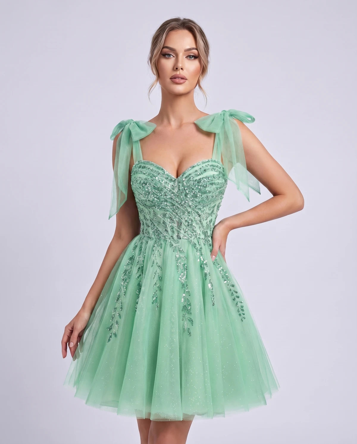 Coralie Midi Dresses — Mint