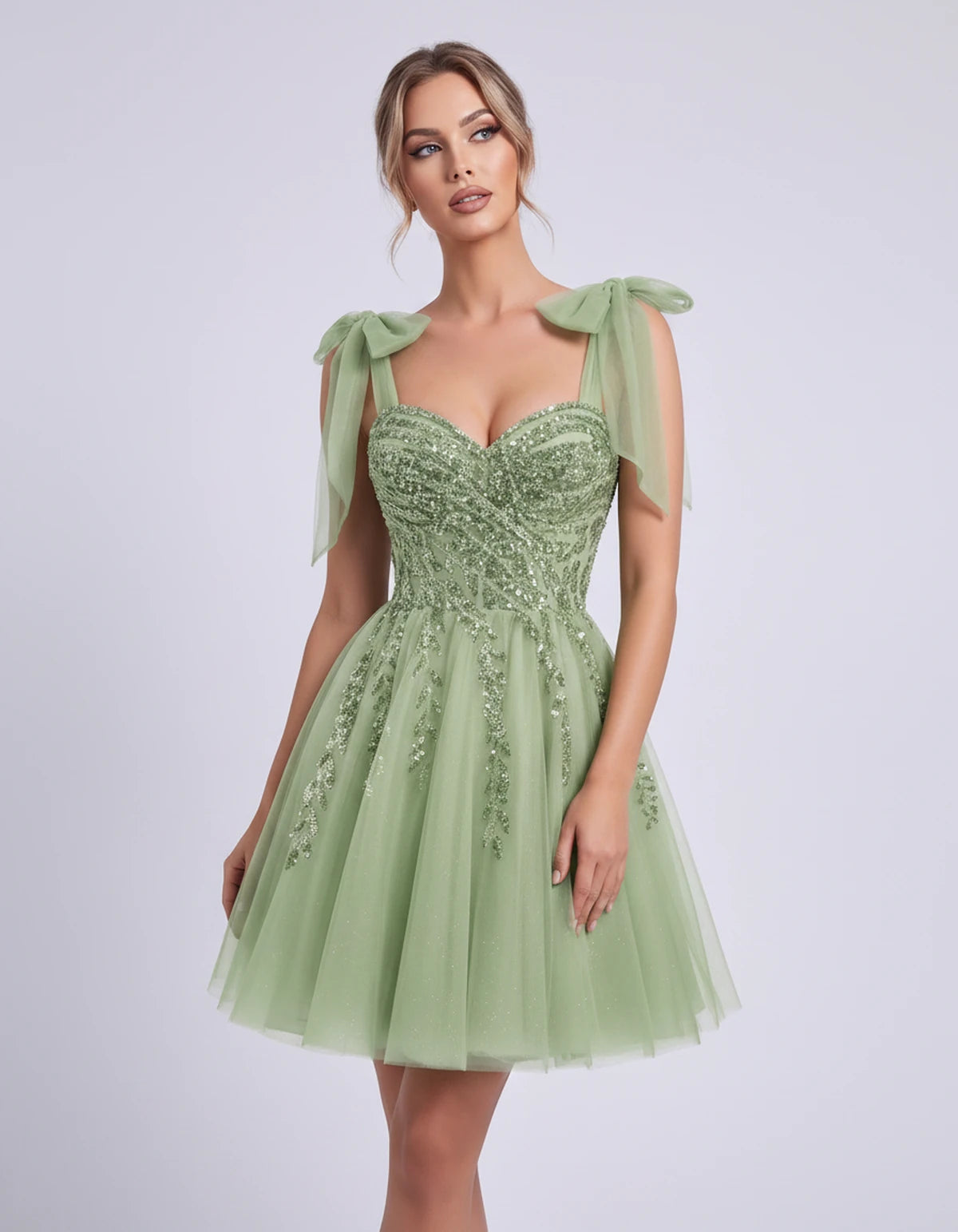 Coralie Midi Dresses — Sage | SKU: SD-67209-sage-2,SD-67209-sage-4,SD-67209-sage-6,SD-67209-sage-8,SD-67209-sage-10,SD-67209-sage-12,SD-67209-sage-14,SD-67209-sage-14W,SD-67209-sage-16,SD-67209-sage-16W,SD-67209-sage-18W,SD-67209-sage-20W