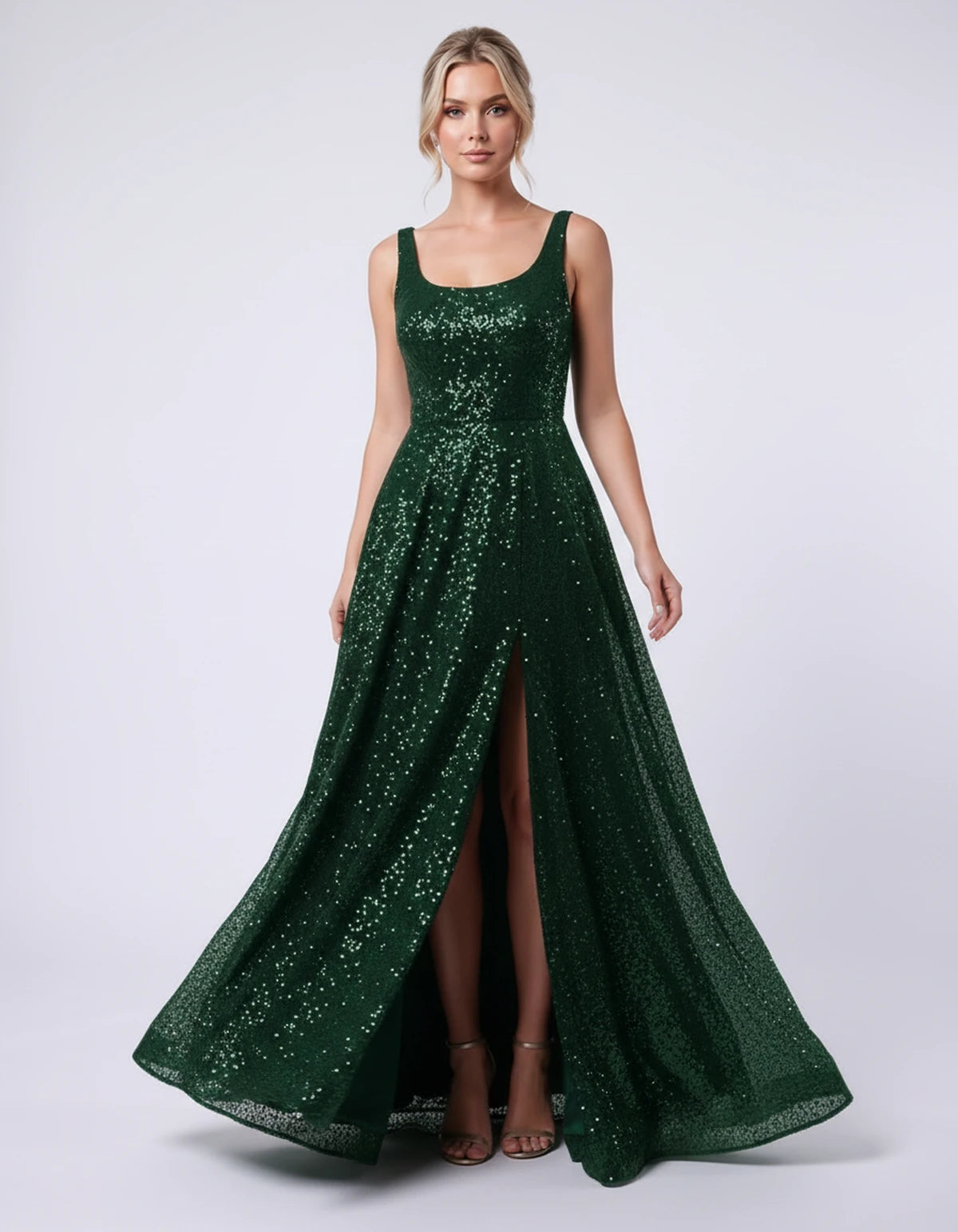 Cosima Maxi Dress — Green | SKU: SD-95907-green-2,SD-95907-green-4,SD-95907-green-6,SD-95907-green-8,SD-95907-green-10,SD-95907-green-12,SD-95907-green-14,SD-95907-green-16,SD-95907-green-16W,SD-95907-green-18W,SD-95907-green-20W,SD-95907-green-22W