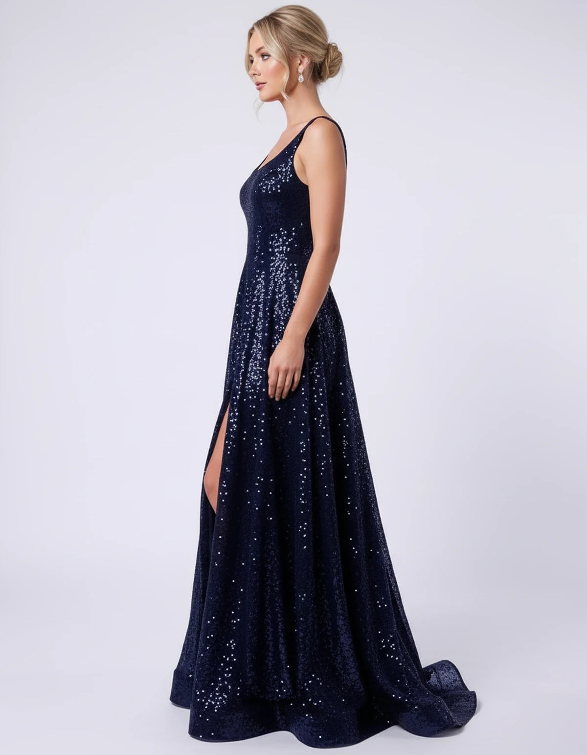 Cosima Maxi Dress — Navy | SKU: SD-95907-navy-2,SD-95907-navy-4,SD-95907-navy-6,SD-95907-navy-8,SD-95907-navy-10,SD-95907-navy-12,SD-95907-navy-14,SD-95907-navy-16,SD-95907-navy-16W,SD-95907-navy-18W,SD-95907-navy-20W,SD-95907-navy-22W
