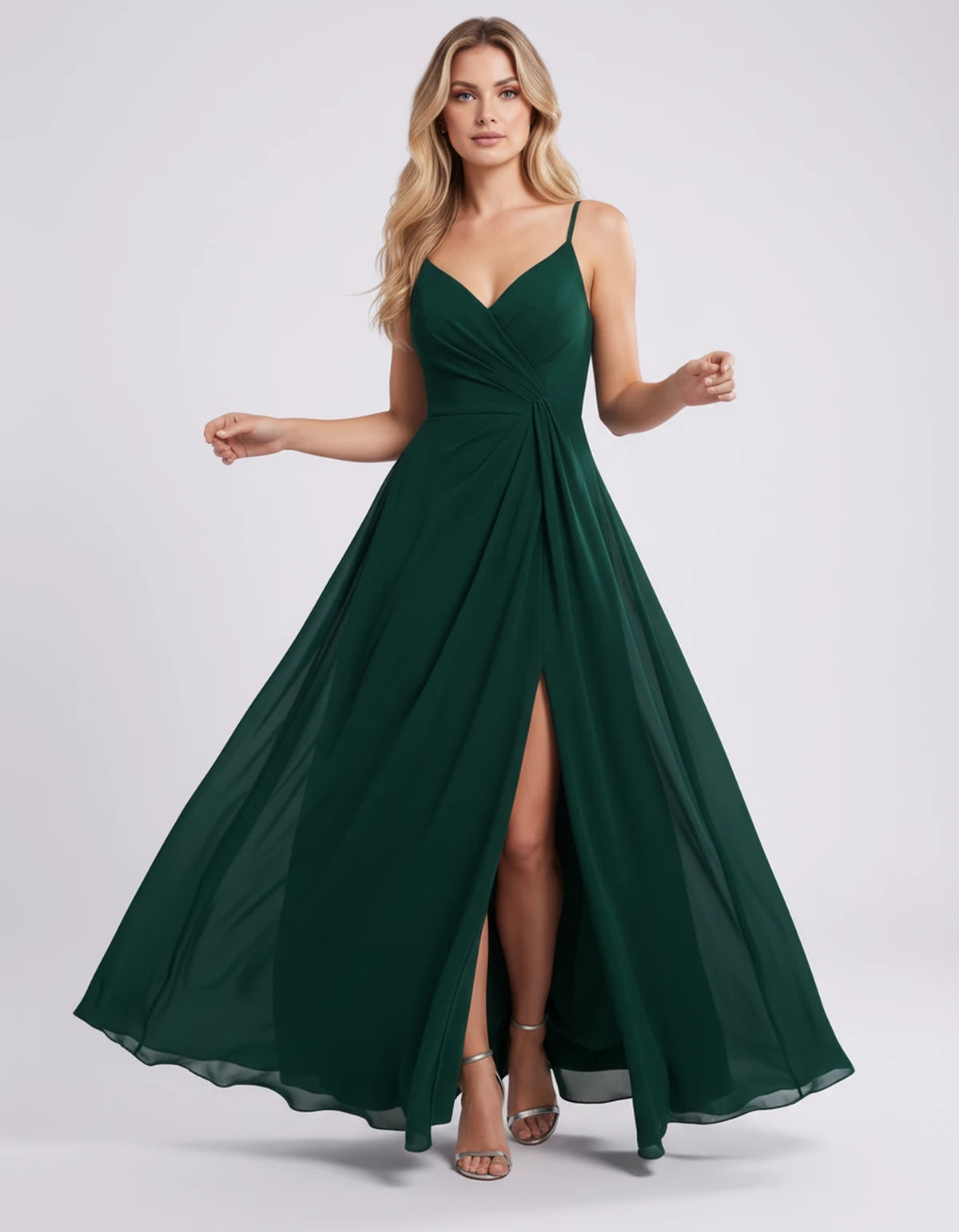 Coventry Maxi Dress — Green | SKU: SD-03429-green-2,SD-03429-green-4,SD-03429-green-6,SD-03429-green-8,SD-03429-green-10,SD-03429-green-12,SD-03429-green-14,SD-03429-green-16,SD-03429-green-16W,SD-03429-green-18W,SD-03429-green-20W,SD-03429-green-22W