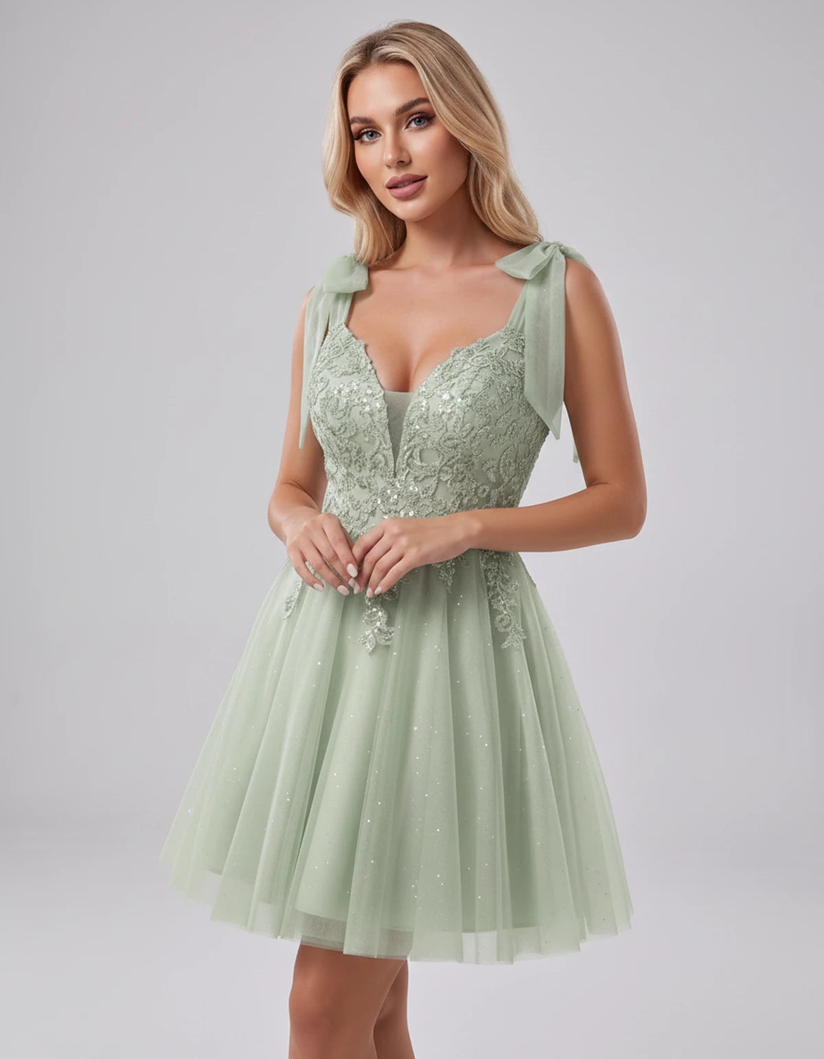 Doriane Mini Dress — Dusty Sage | SKU: SD-45004-dustysage-2,SD-45004-dustysage-4,SD-45004-dustysage-6,SD-45004-dustysage-8,SD-45004-dustysage-10,SD-45004-dustysage-12,SD-45004-dustysage-14,SD-45004-dustysage-14W,SD-45004-dustysage-16,SD-45004-dustysage-16W,SD-45004-dustysage-18W,SD-45004-dustysage-20W