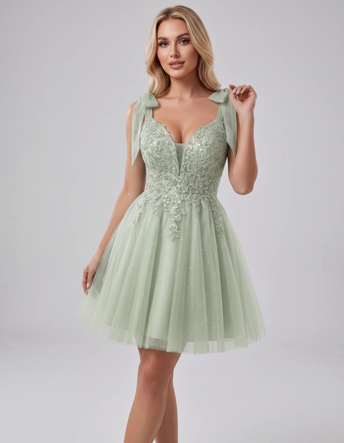Doriane Mini Dress — Dusty Sage | SKU: SD-45004-dustysage-2,SD-45004-dustysage-4,SD-45004-dustysage-6,SD-45004-dustysage-8,SD-45004-dustysage-10,SD-45004-dustysage-12,SD-45004-dustysage-14,SD-45004-dustysage-14W,SD-45004-dustysage-16,SD-45004-dustysage-16W,SD-45004-dustysage-18W,SD-45004-dustysage-20W
