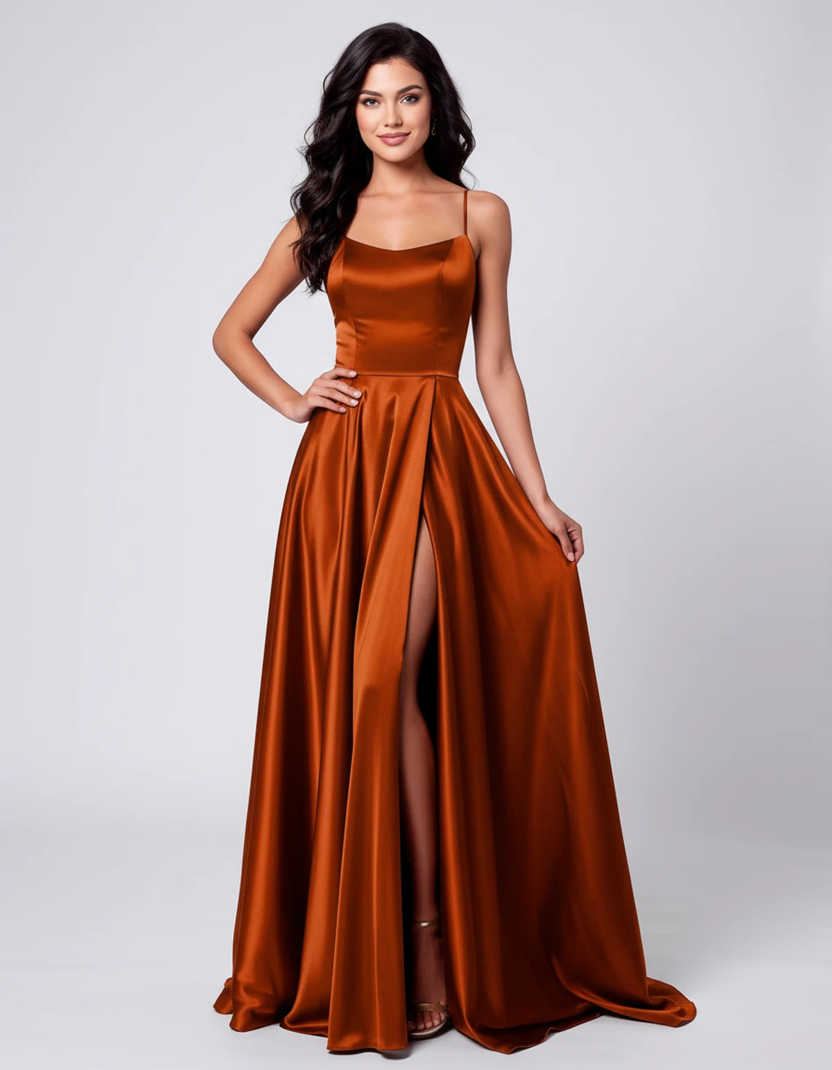 Dorothea Maxi Dress — Orange | SKU: SD-66889-orange-2,SD-66889-orange-4,SD-66889-orange-6,SD-66889-orange-8,SD-66889-orange-10,SD-66889-orange-12,SD-66889-orange-14,SD-66889-orange-16,SD-66889-orange-16W,SD-66889-orange-18W,SD-66889-orange-20W,SD-66889-orange-22W