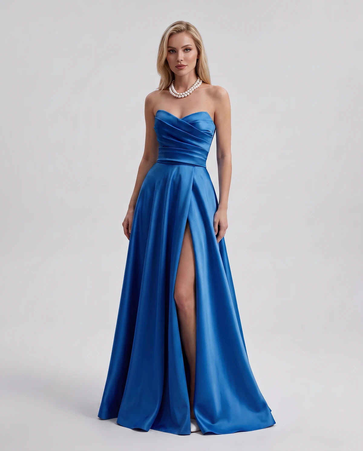 Duchessa Maxi Dress — Blue