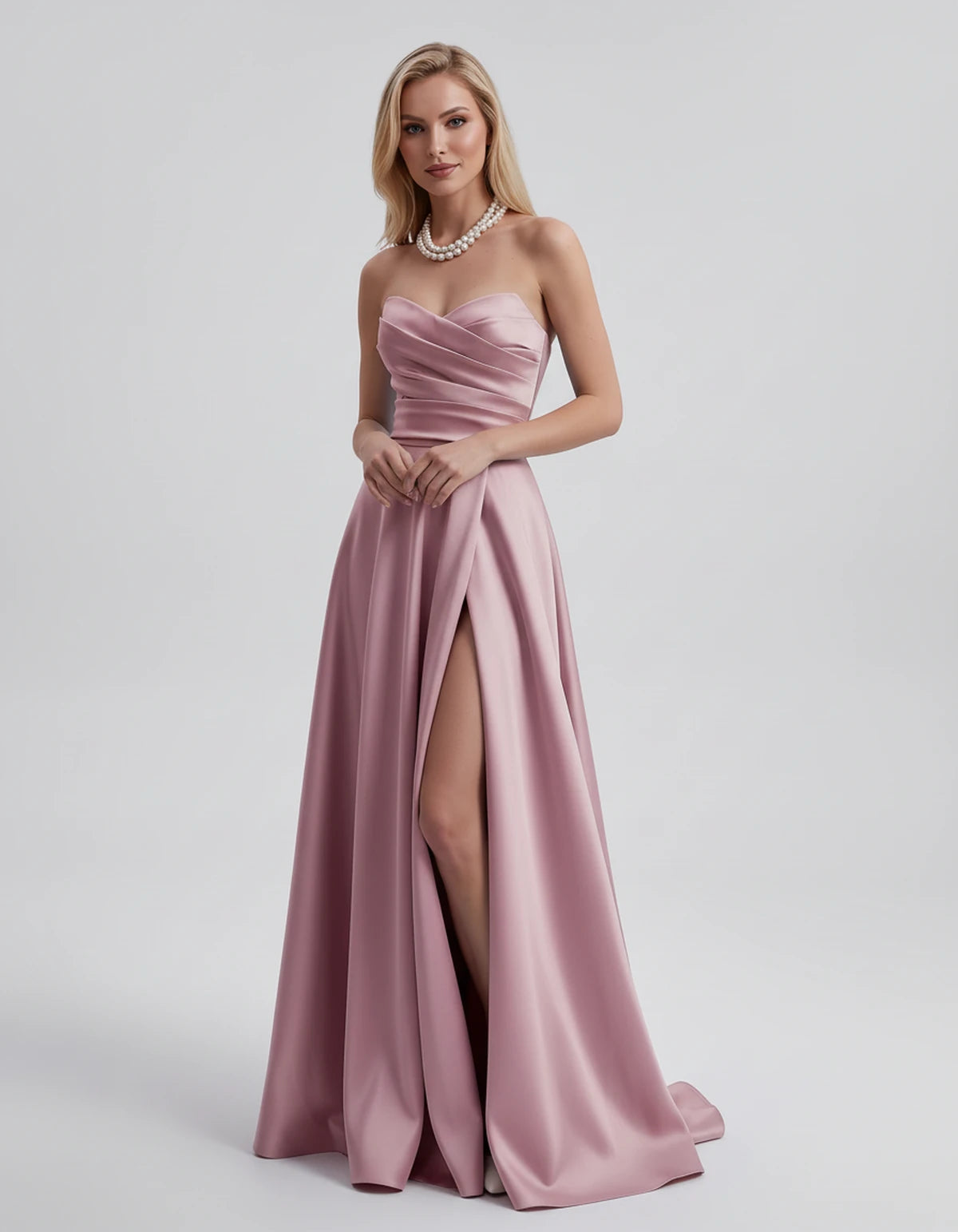 Duchessa Maxi Dress — Pink | SKU: SD-08746-pink-2,SD-08746-pink-4,SD-08746-pink-6,SD-08746-pink-8,SD-08746-pink-10,SD-08746-pink-12,SD-08746-pink-14,SD-08746-pink-16,SD-08746-pink-16W,SD-08746-pink-18W,SD-08746-pink-20W,SD-08746-pink-22W