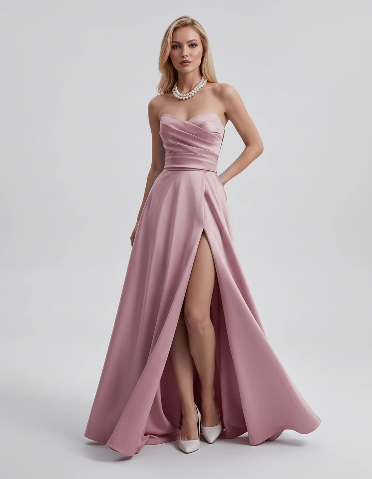 Duchessa Maxi Dress — Pink | SKU: SD-08746-pink-2,SD-08746-pink-4,SD-08746-pink-6,SD-08746-pink-8,SD-08746-pink-10,SD-08746-pink-12,SD-08746-pink-14,SD-08746-pink-16,SD-08746-pink-16W,SD-08746-pink-18W,SD-08746-pink-20W,SD-08746-pink-22W
