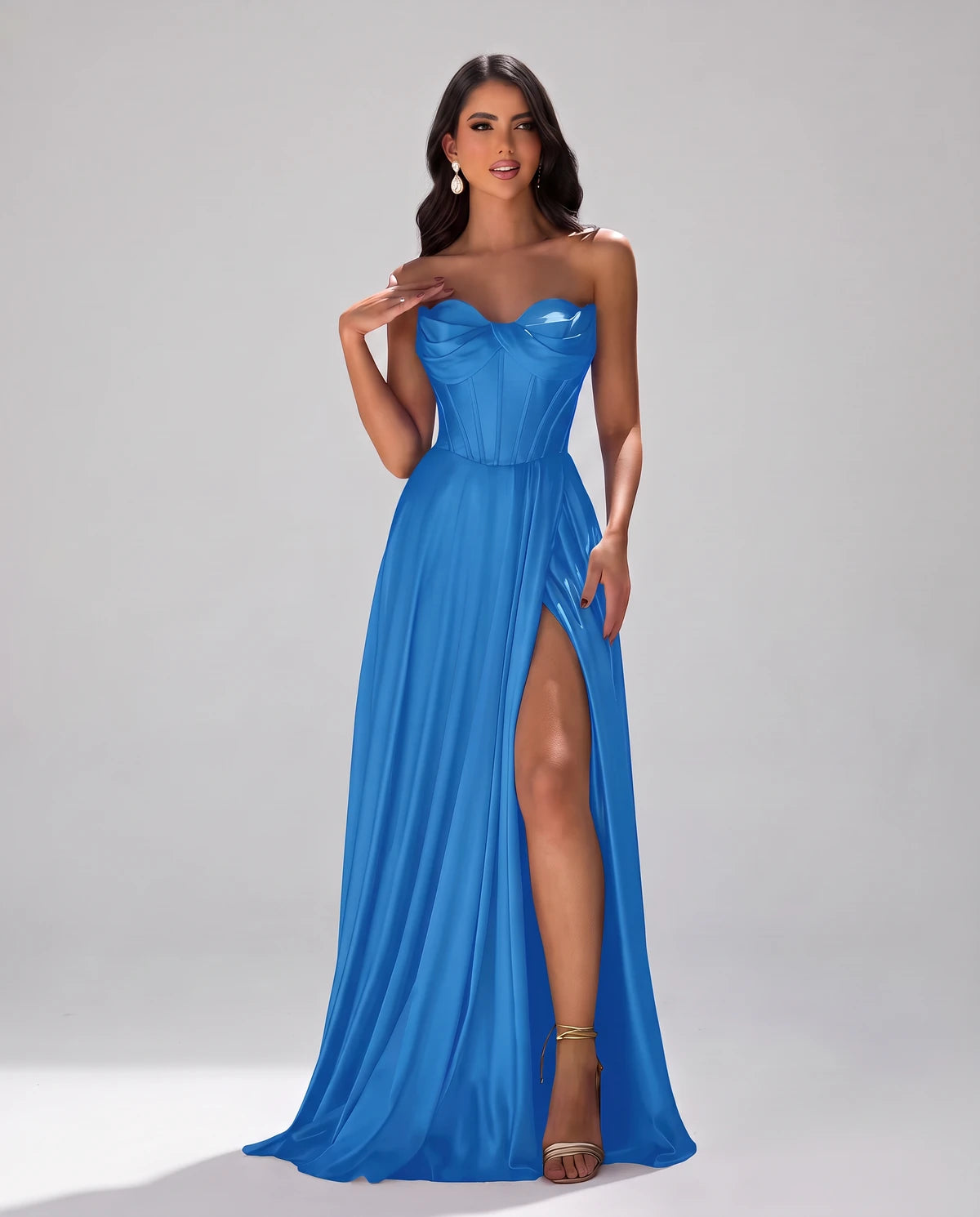 Elaria Maxi Dress — Blue / 14