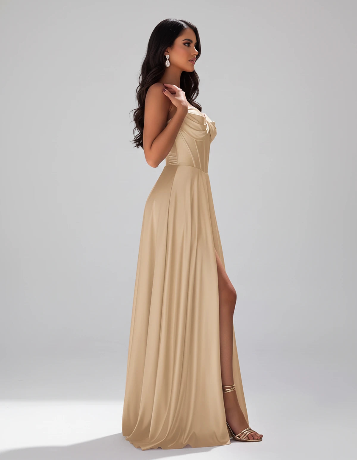 Elaria Maxi Dress — Champagne / 14 | SKU: SD-96859-champagne14-2,SD-96859-champagne14-4,SD-96859-champagne14-6,SD-96859-champagne14-8,SD-96859-champagne14-10,SD-96859-champagne14-12,SD-96859-champagne14-14,SD-96859-champagne14-16,SD-96859-champagne14-0,SD-96859-champagne14-18 Plus,SD-96859-champagne14-22 Plus