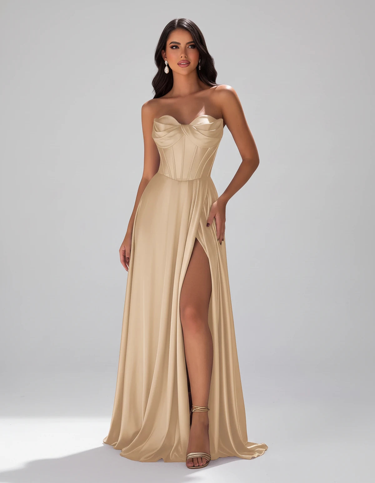 Elaria Maxi Dress — Champagne / 14 | SKU: SD-96859-champagne14-2,SD-96859-champagne14-4,SD-96859-champagne14-6,SD-96859-champagne14-8,SD-96859-champagne14-10,SD-96859-champagne14-12,SD-96859-champagne14-14,SD-96859-champagne14-16,SD-96859-champagne14-0,SD-96859-champagne14-18 Plus,SD-96859-champagne14-22 Plus