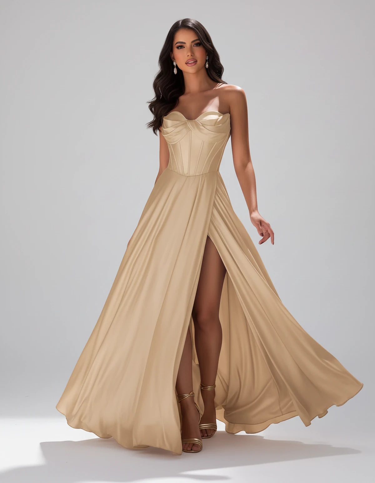 Elaria Maxi Dress — Champagne / 14 | SKU: SD-96859-champagne14-2,SD-96859-champagne14-4,SD-96859-champagne14-6,SD-96859-champagne14-8,SD-96859-champagne14-10,SD-96859-champagne14-12,SD-96859-champagne14-14,SD-96859-champagne14-16,SD-96859-champagne14-0,SD-96859-champagne14-18 Plus,SD-96859-champagne14-22 Plus