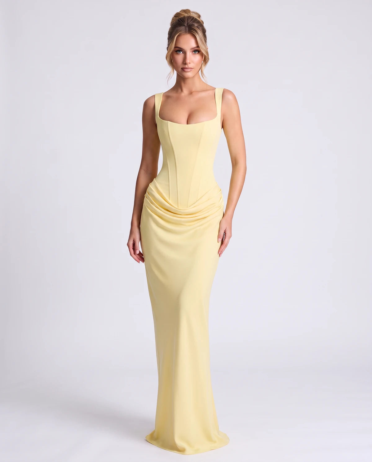 Elettra Maxi Dress — Light Yellow / M / United States