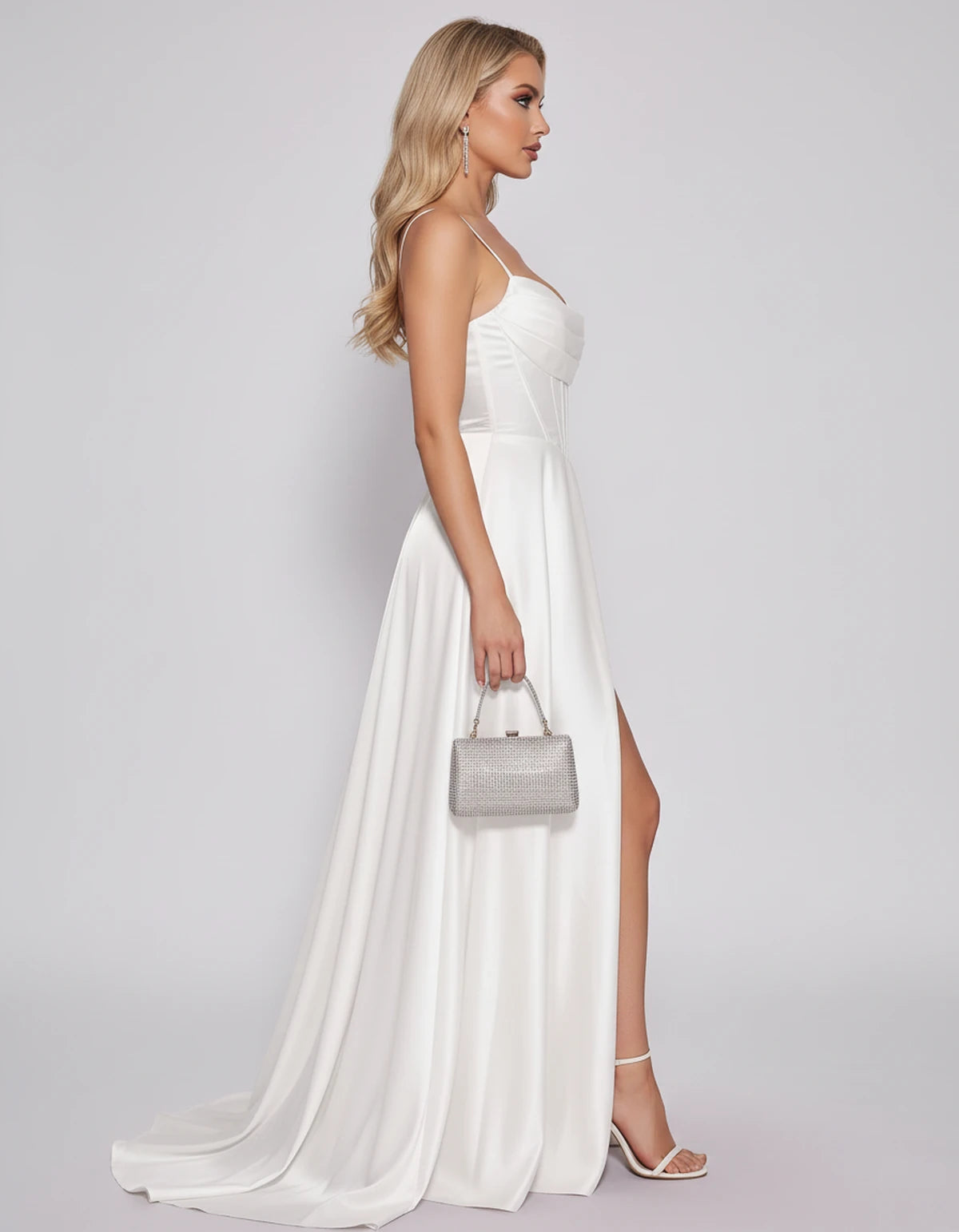 Elisenda Maxi Dress — White | SKU: SD-68170-white-2,SD-68170-white-4,SD-68170-white-6,SD-68170-white-8,SD-68170-white-10,SD-68170-white-12,SD-68170-white-14,SD-68170-white-16,SD-68170-white-16W,SD-68170-white-18W,SD-68170-white-20W,SD-68170-white-22W