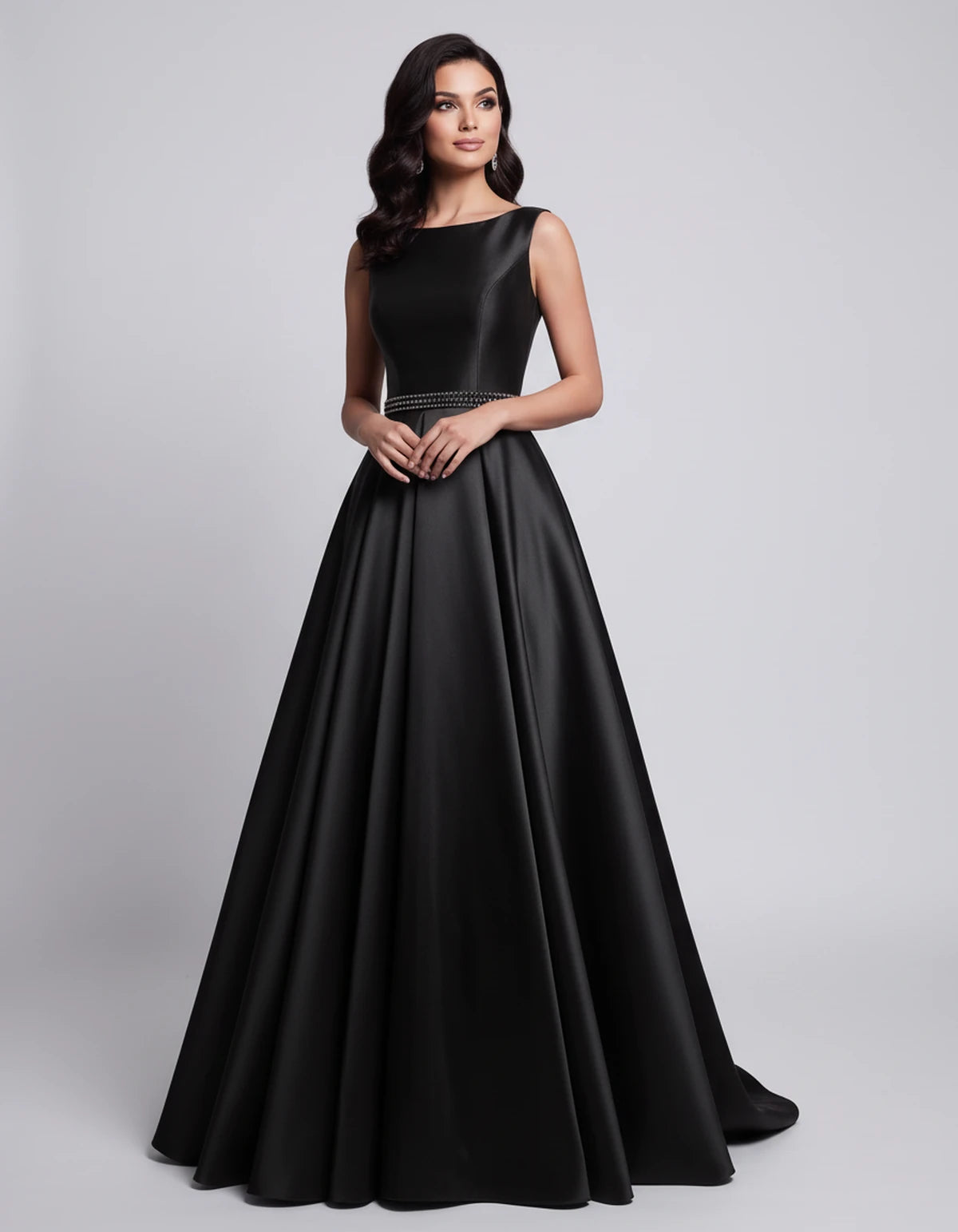 Elvira Maxi Dress — Black | SKU: SD-97659-black-2,SD-97659-black-4,SD-97659-black-6,SD-97659-black-8,SD-97659-black-10,SD-97659-black-12,SD-97659-black-14,SD-97659-black-16,SD-97659-black-16W,SD-97659-black-18W,SD-97659-black-20W,SD-97659-black-22W