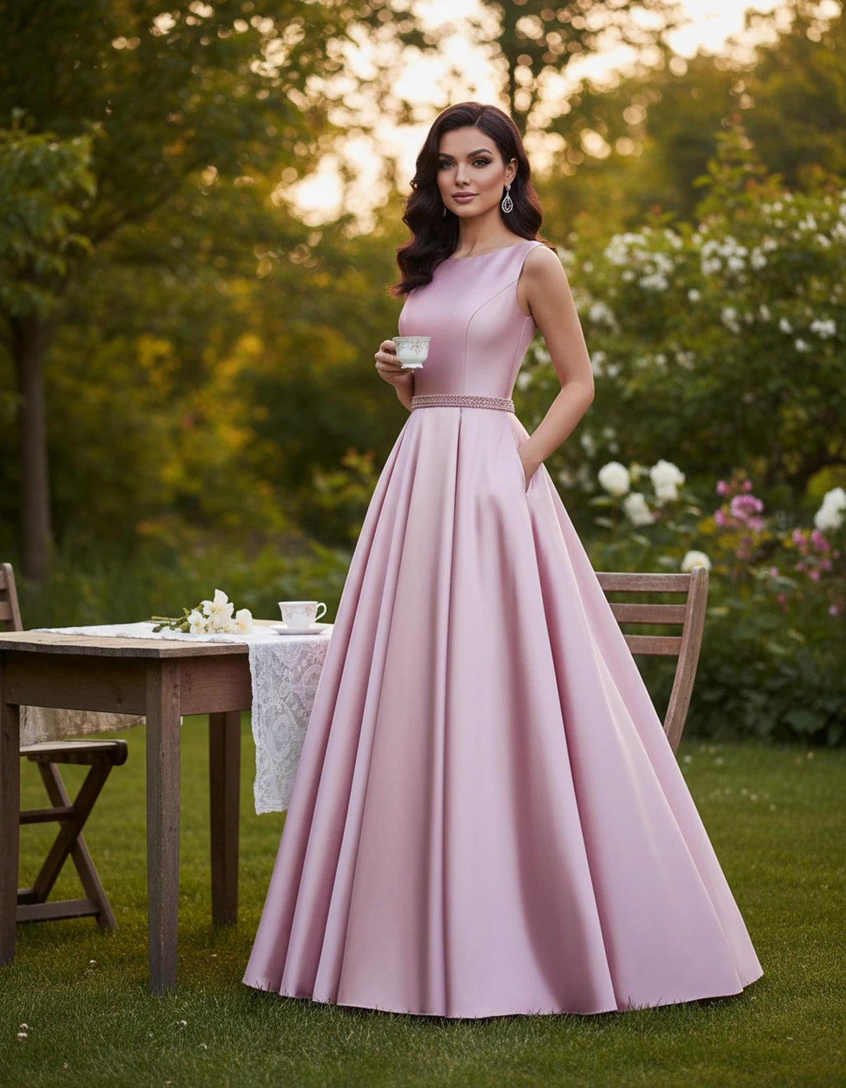 Elvira Maxi Dress — Blush | SKU: SD-97659-blush-2,SD-97659-blush-4,SD-97659-blush-6,SD-97659-blush-8,SD-97659-blush-10,SD-97659-blush-12,SD-97659-blush-14,SD-97659-blush-16,SD-97659-blush-16W,SD-97659-blush-18W,SD-97659-blush-20W,SD-97659-blush-22W
