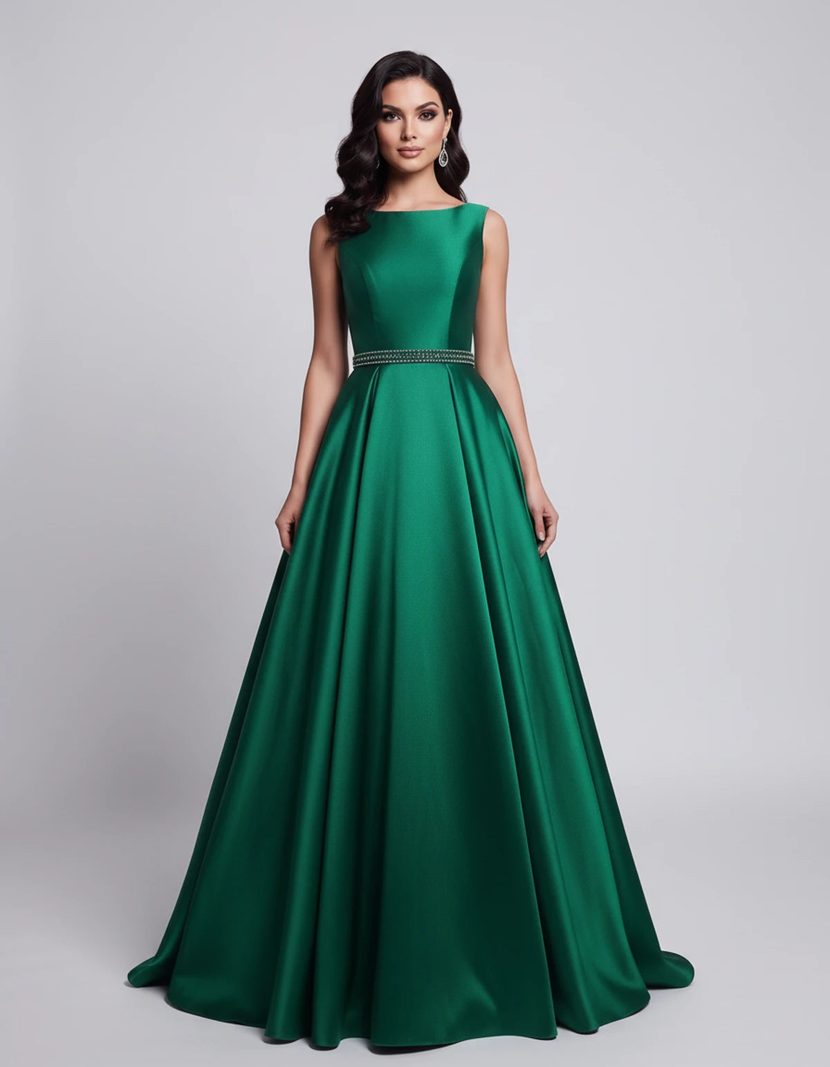 Elvira Maxi Dress — Green | SKU: SD-97659-green-2,SD-97659-green-4,SD-97659-green-6,SD-97659-green-8,SD-97659-green-10,SD-97659-green-12,SD-97659-green-14,SD-97659-green-16,SD-97659-green-16W,SD-97659-green-18W,SD-97659-green-20W,SD-97659-green-22W
