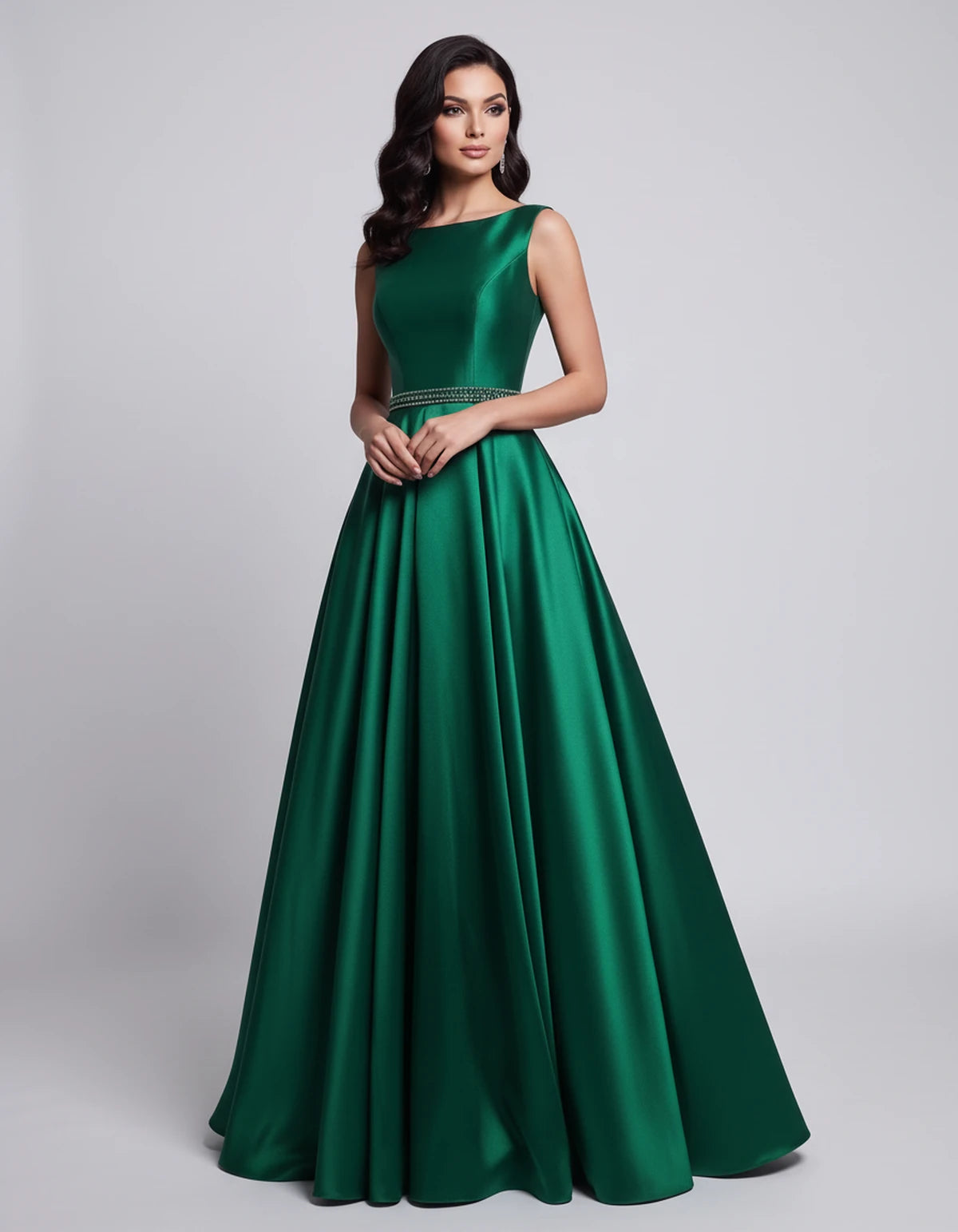 Elvira Maxi Dress — Green | SKU: SD-97659-green-2,SD-97659-green-4,SD-97659-green-6,SD-97659-green-8,SD-97659-green-10,SD-97659-green-12,SD-97659-green-14,SD-97659-green-16,SD-97659-green-16W,SD-97659-green-18W,SD-97659-green-20W,SD-97659-green-22W