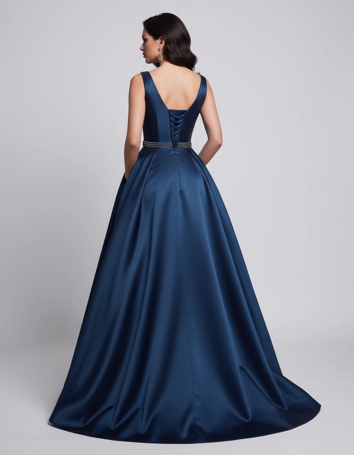 Elvira Maxi Dress — Navy Blue | SKU: SD-97659-navyblue-2,SD-97659-navyblue-4,SD-97659-navyblue-6,SD-97659-navyblue-8,SD-97659-navyblue-10,SD-97659-navyblue-12,SD-97659-navyblue-14,SD-97659-navyblue-16,SD-97659-navyblue-16W,SD-97659-navyblue-18W,SD-97659-navyblue-20W,SD-97659-navyblue-22W