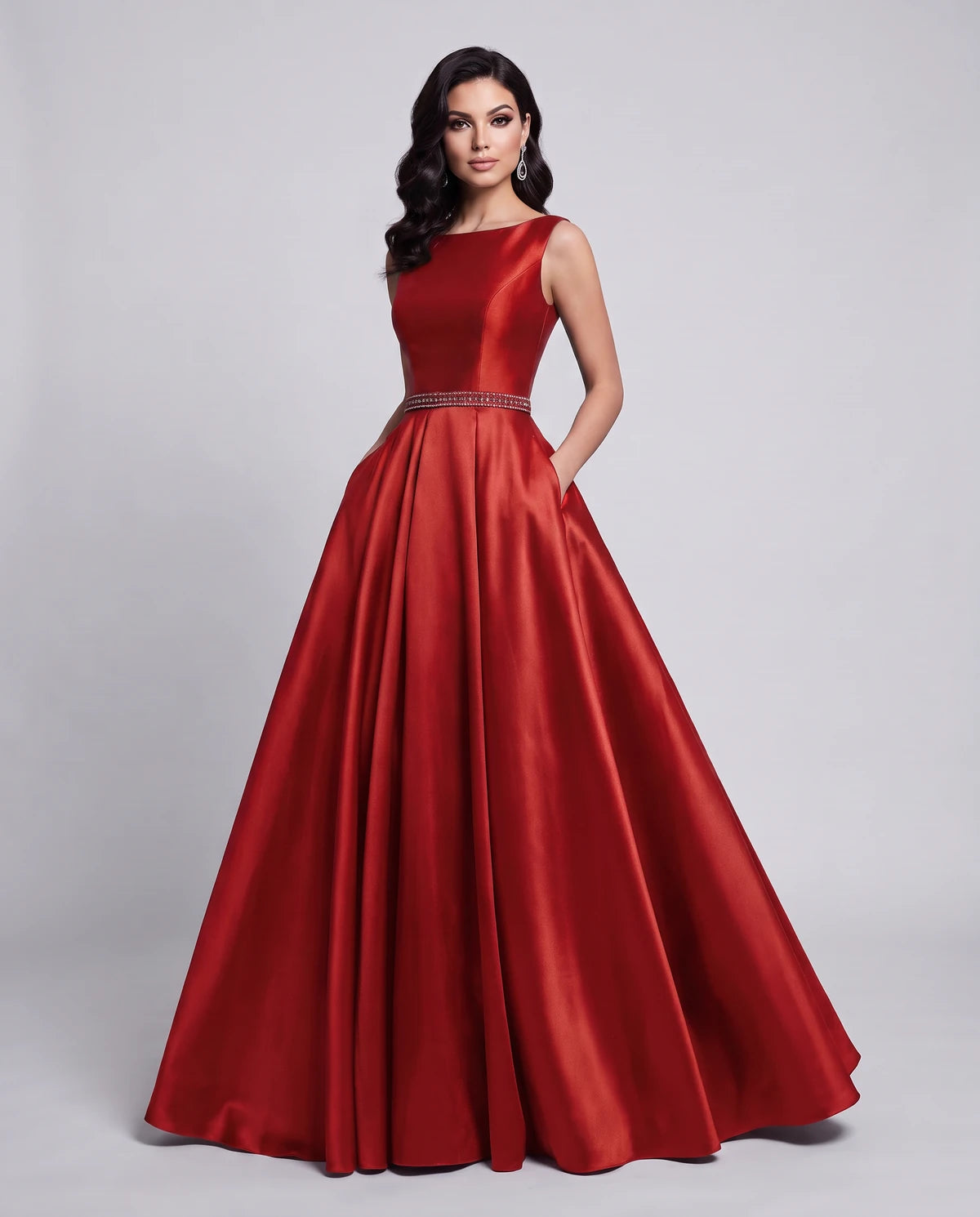 Elvira Maxi Dress — Red